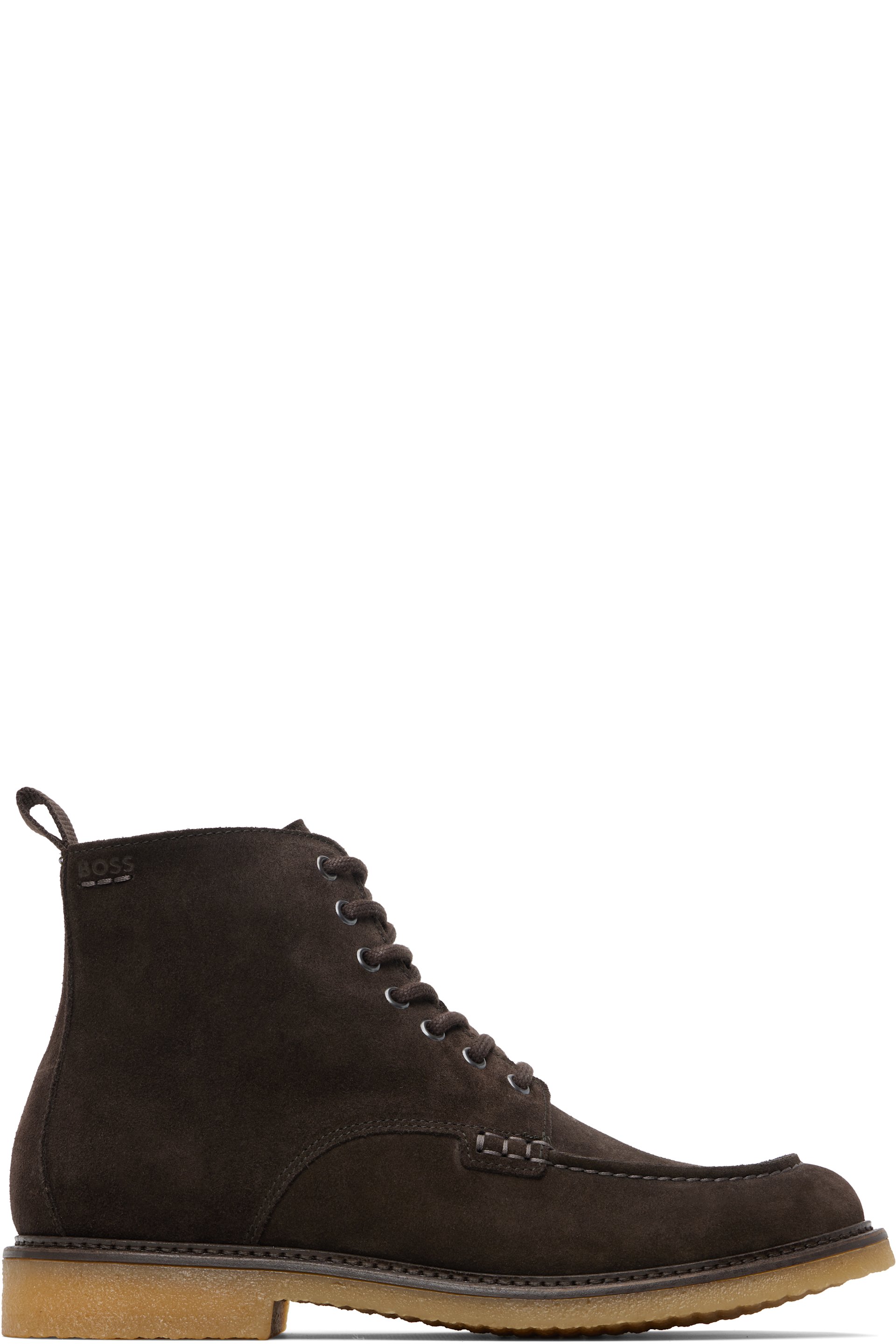 BOSS - Brown Suede Half Boots