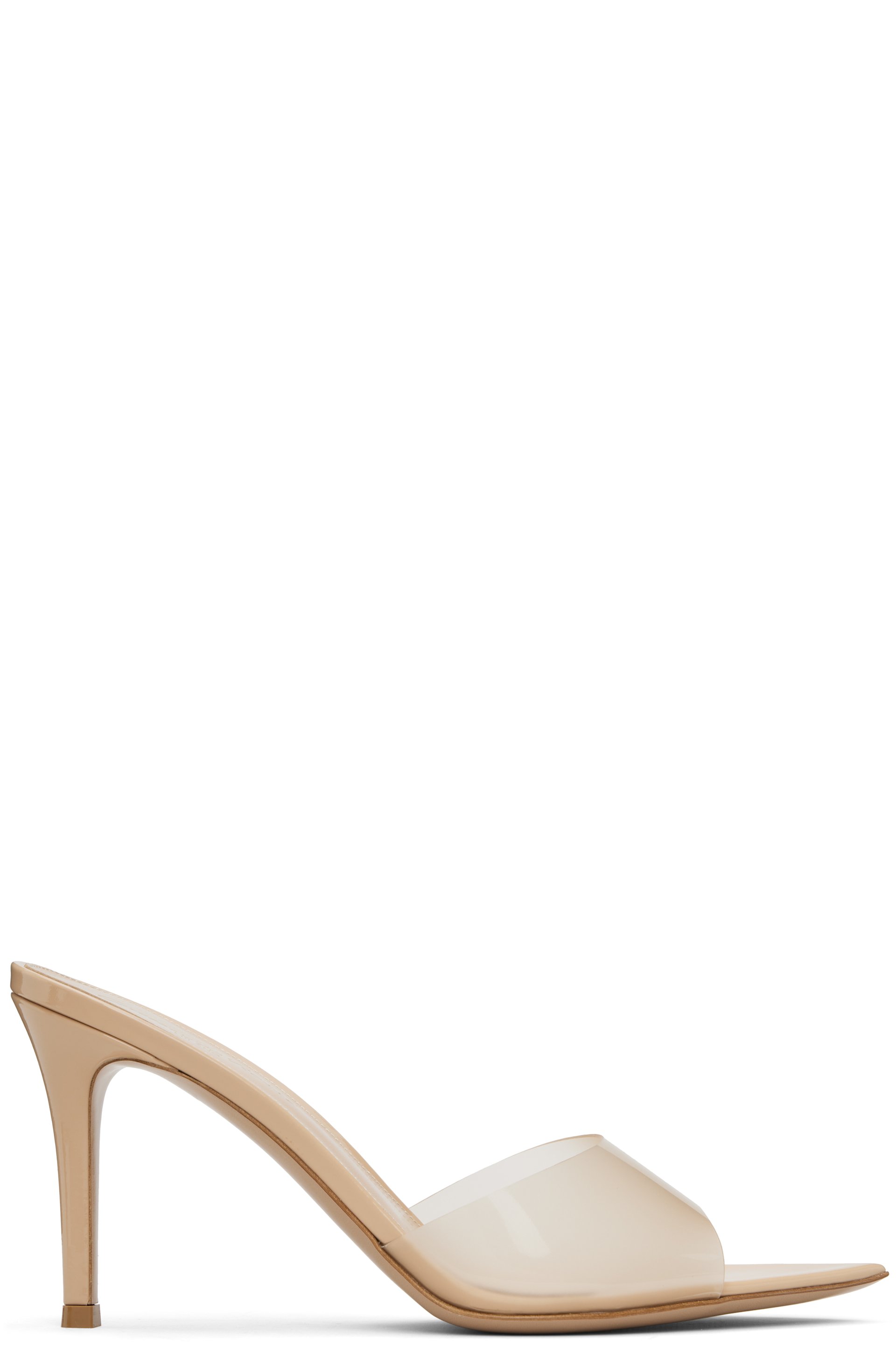 Gianvito Rossi - Sandales à talon Elle 85 beiges