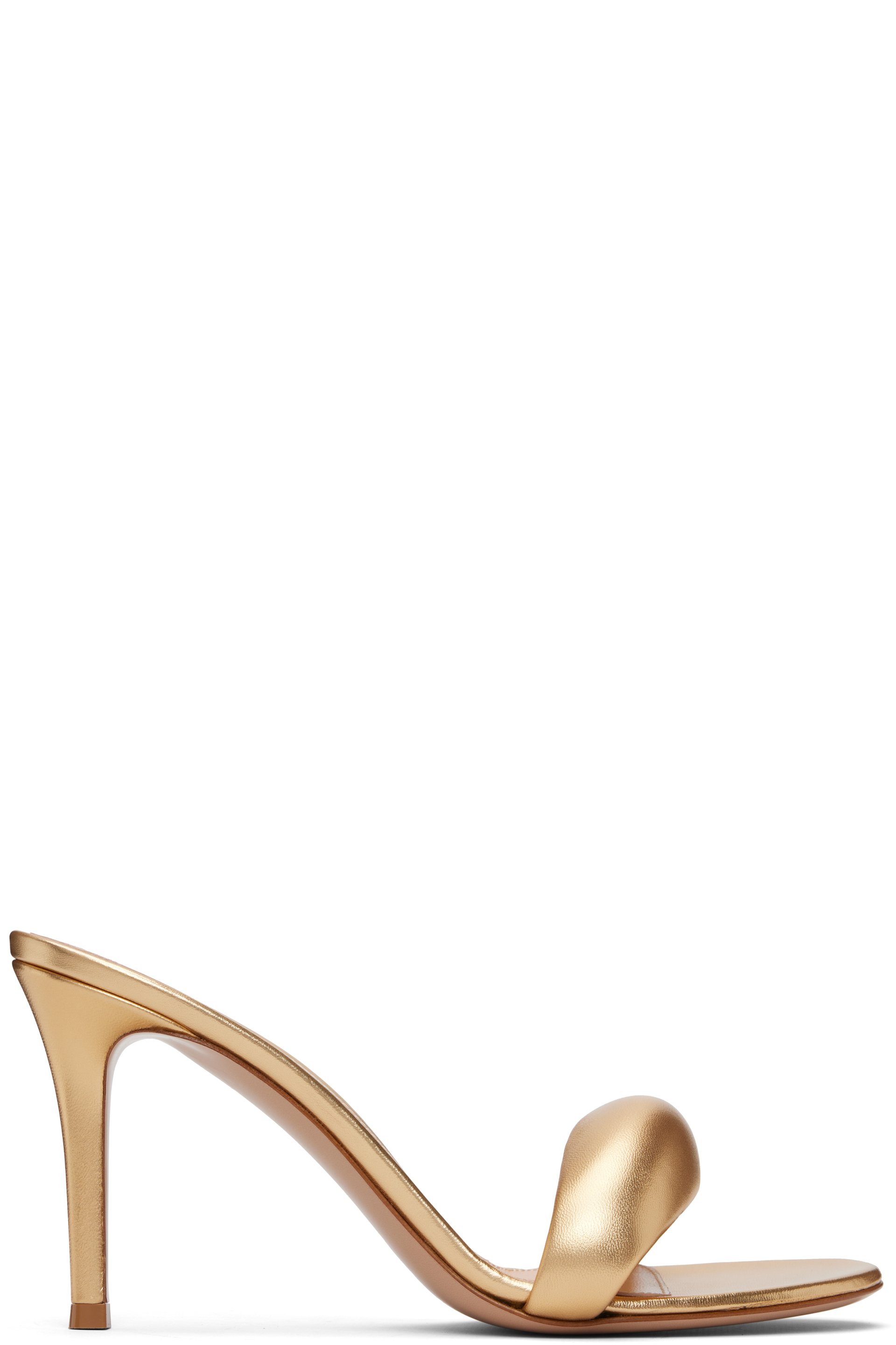 Gianvito Rossi - Sandales à talon de style mule Bijoux 85 dorées