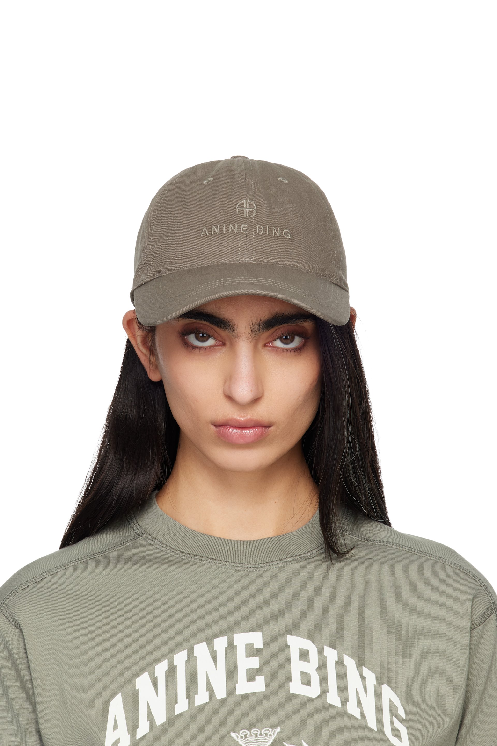 ANINE BING - Green Jeremy Baseball Cap