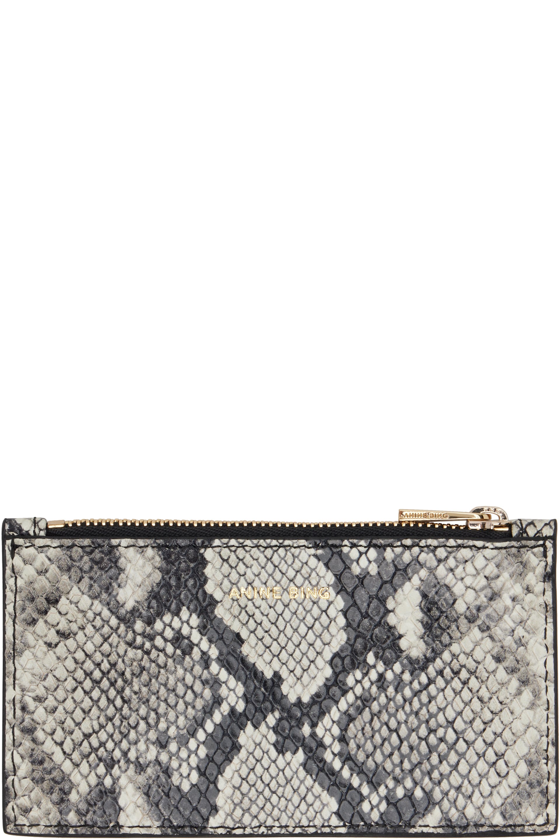 ANINE BING - Black & White Lucy Card Holder
