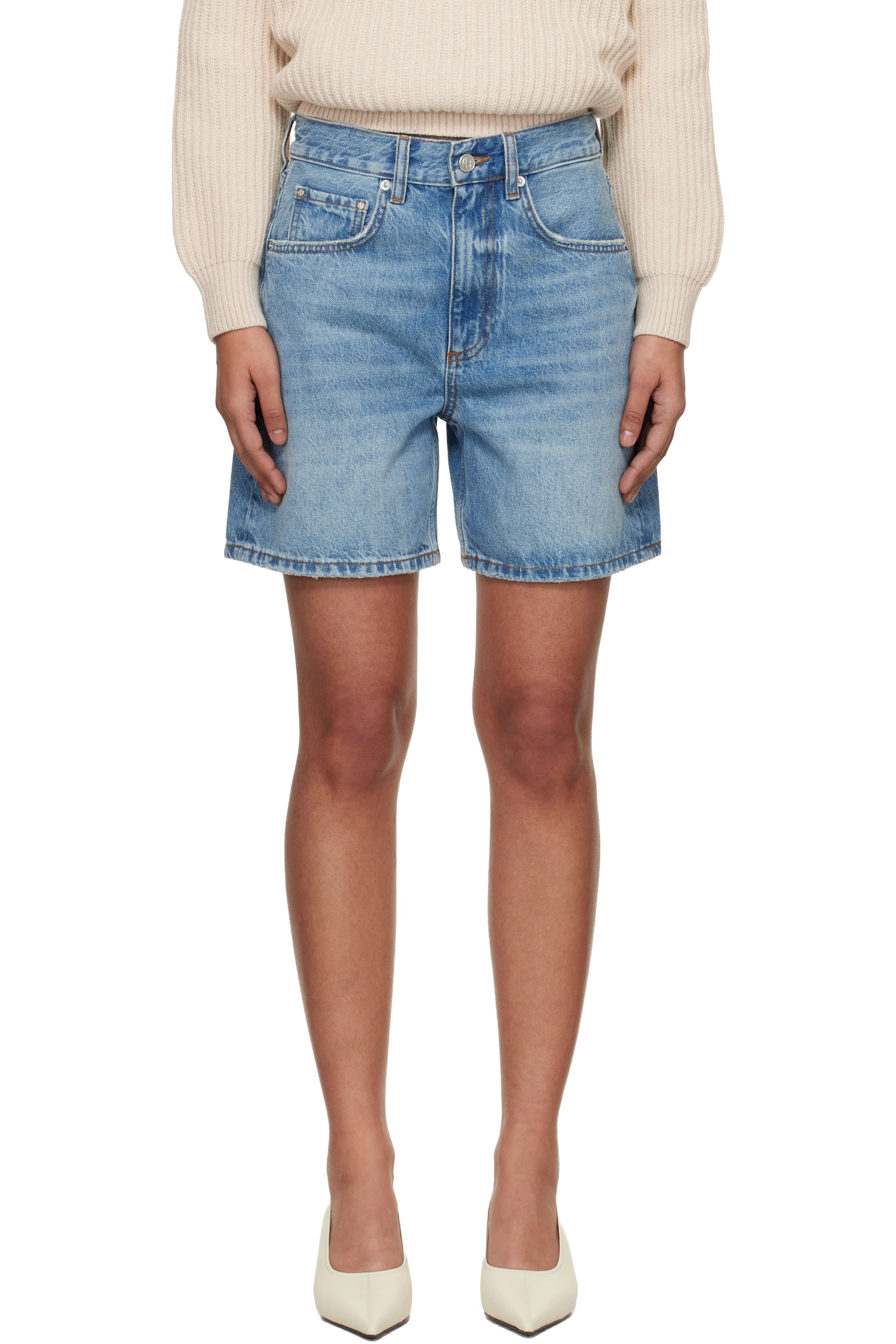 ANINE BING - Short Heath bleu