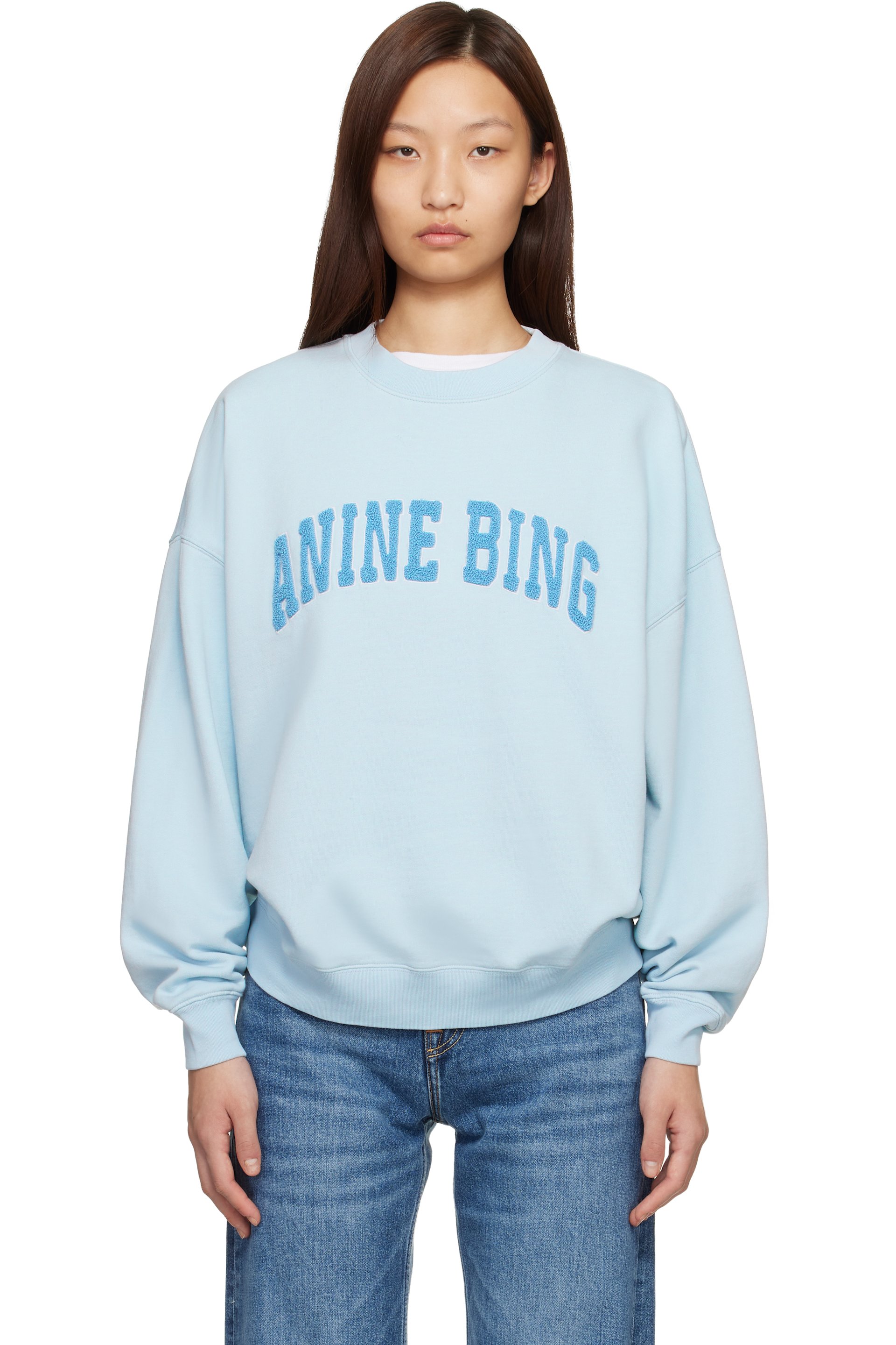 ANINE BING - ブルー Miles 'Anine Bing' スウェットシャツ