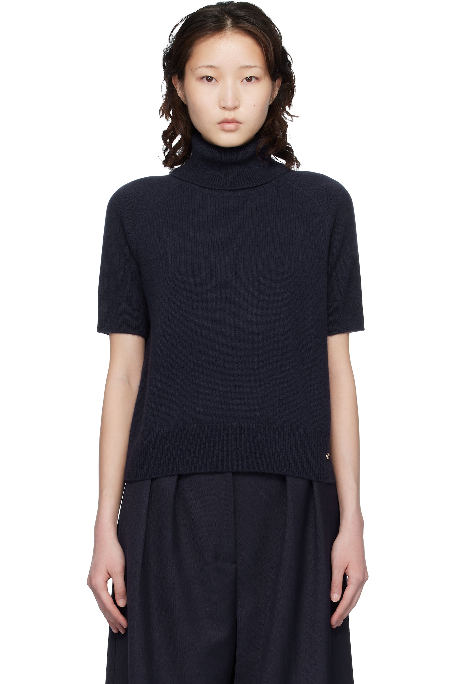 ANINE BING - Navy Jackson Turtleneck