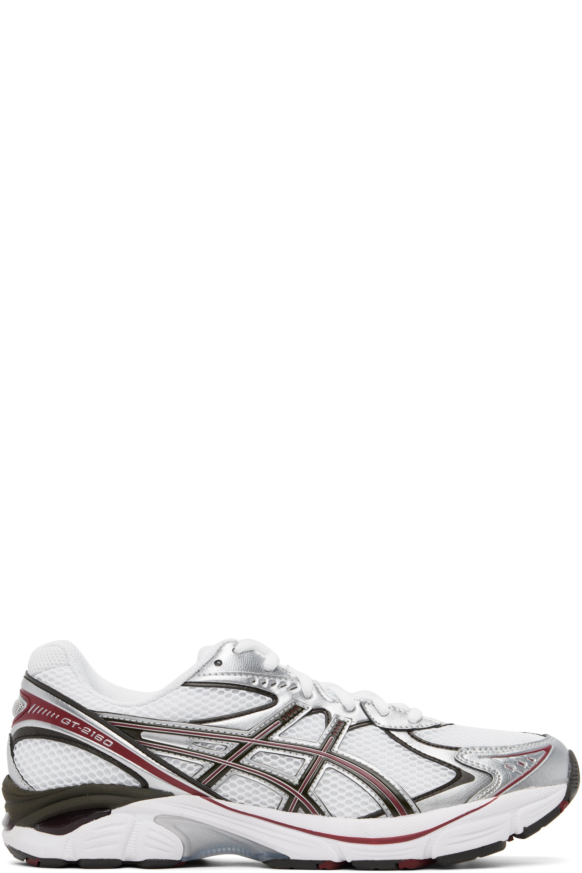 ASICS - White & Burgundy GT-2160 Sneakers