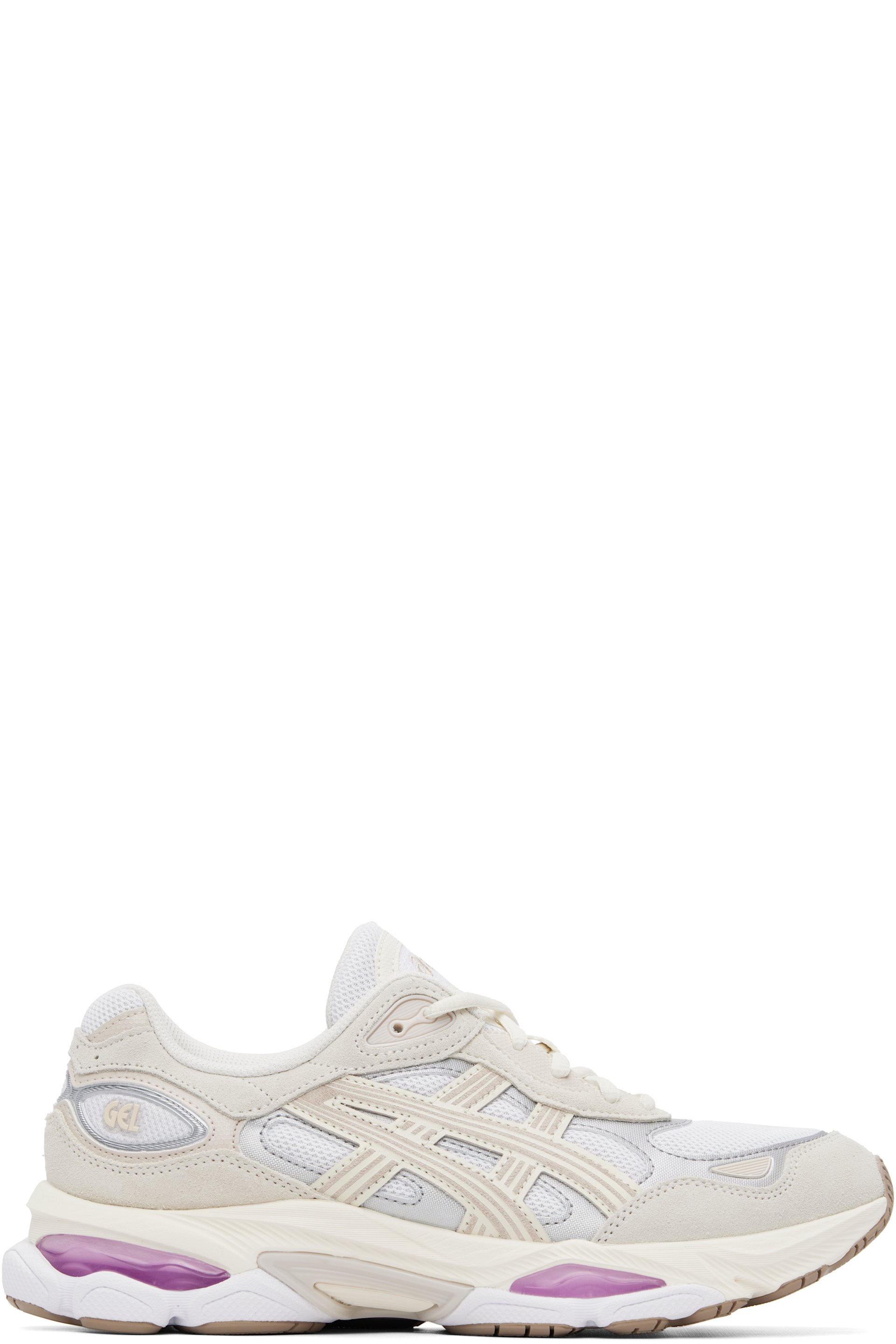 ASICS - Off-White & Pink Gel-NYC 2.0 Sneakers