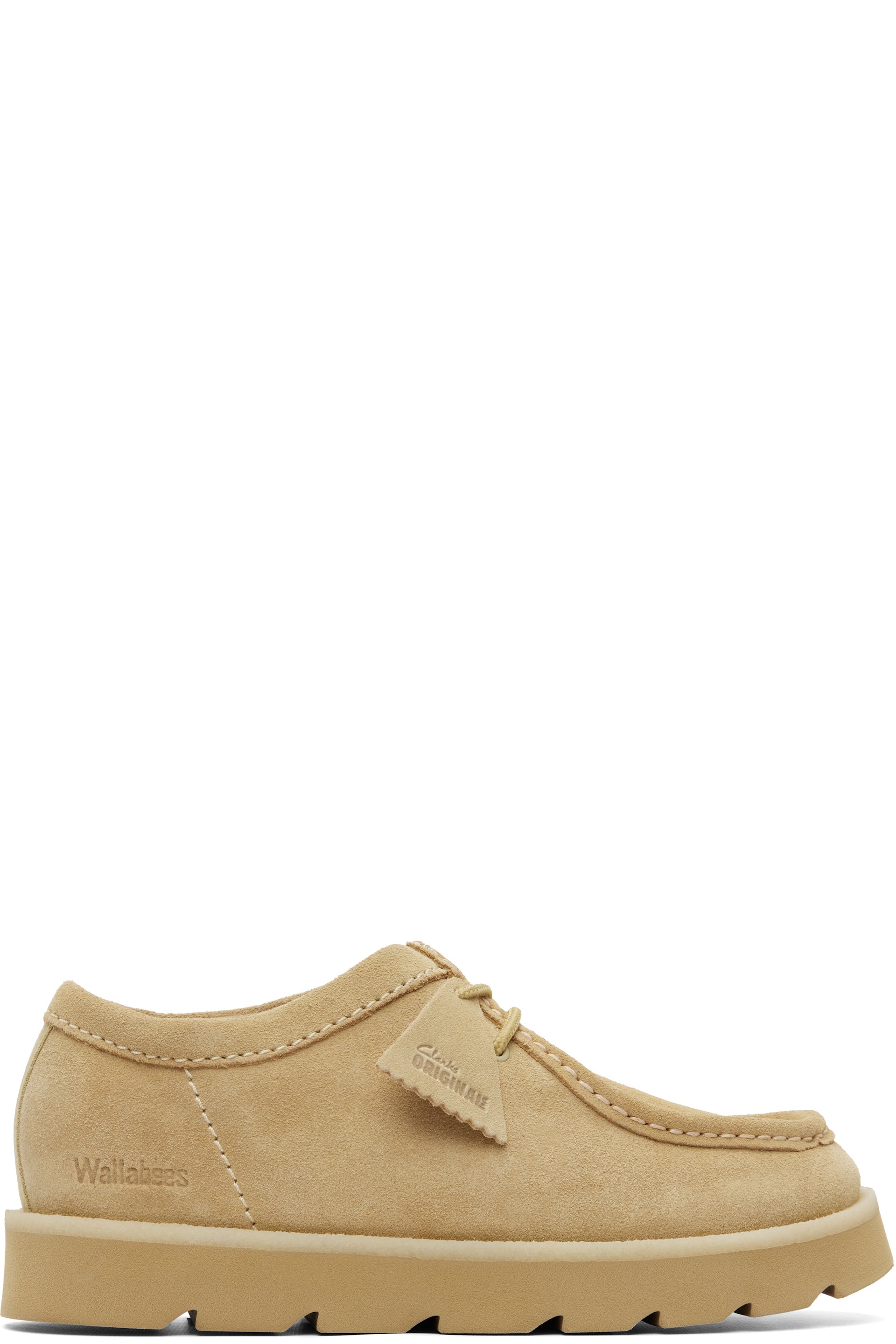 Clarks Originals - Beige Meare Wallabee Derbys