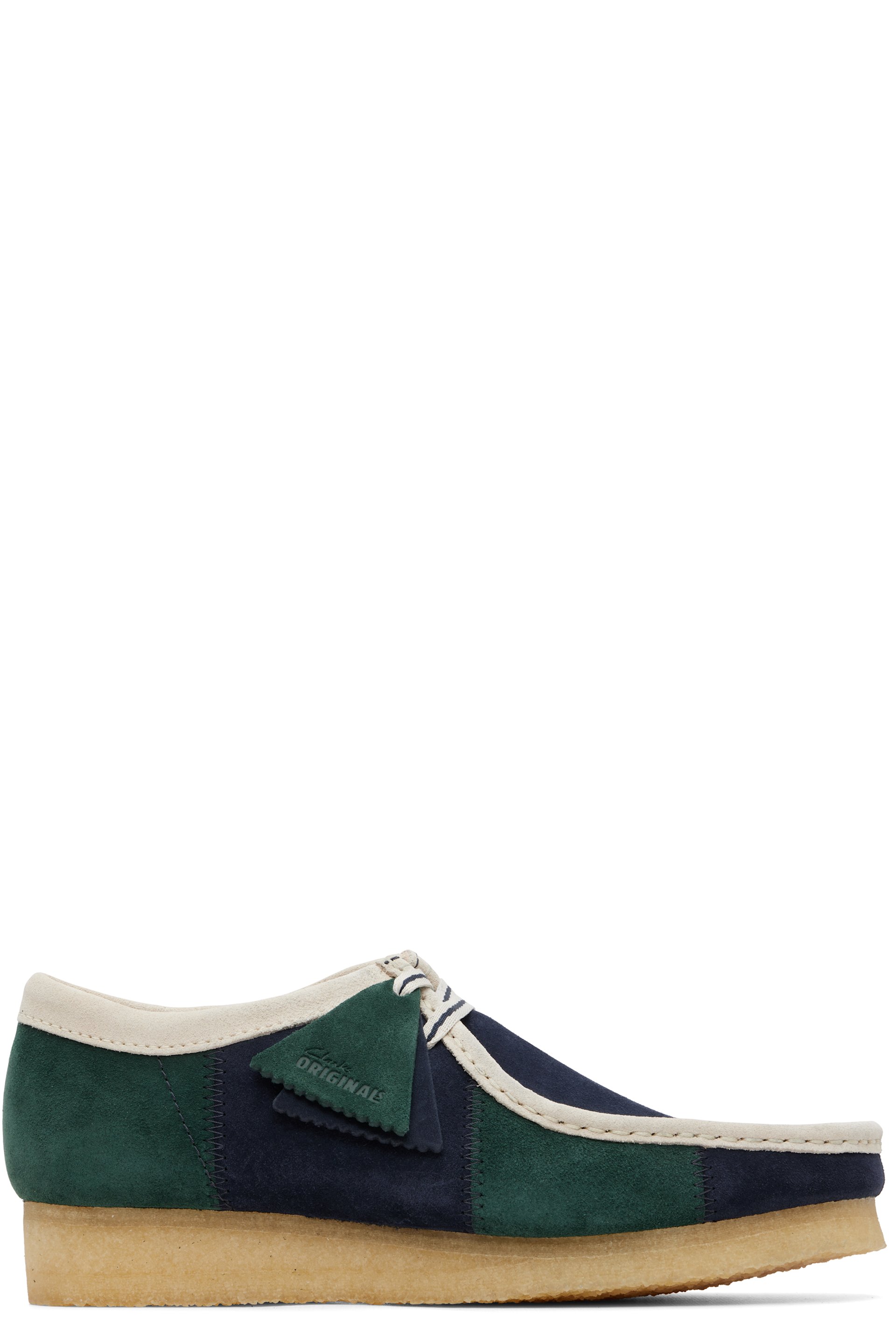 Clarks Originals - Navy & Green Wallabee Derbys