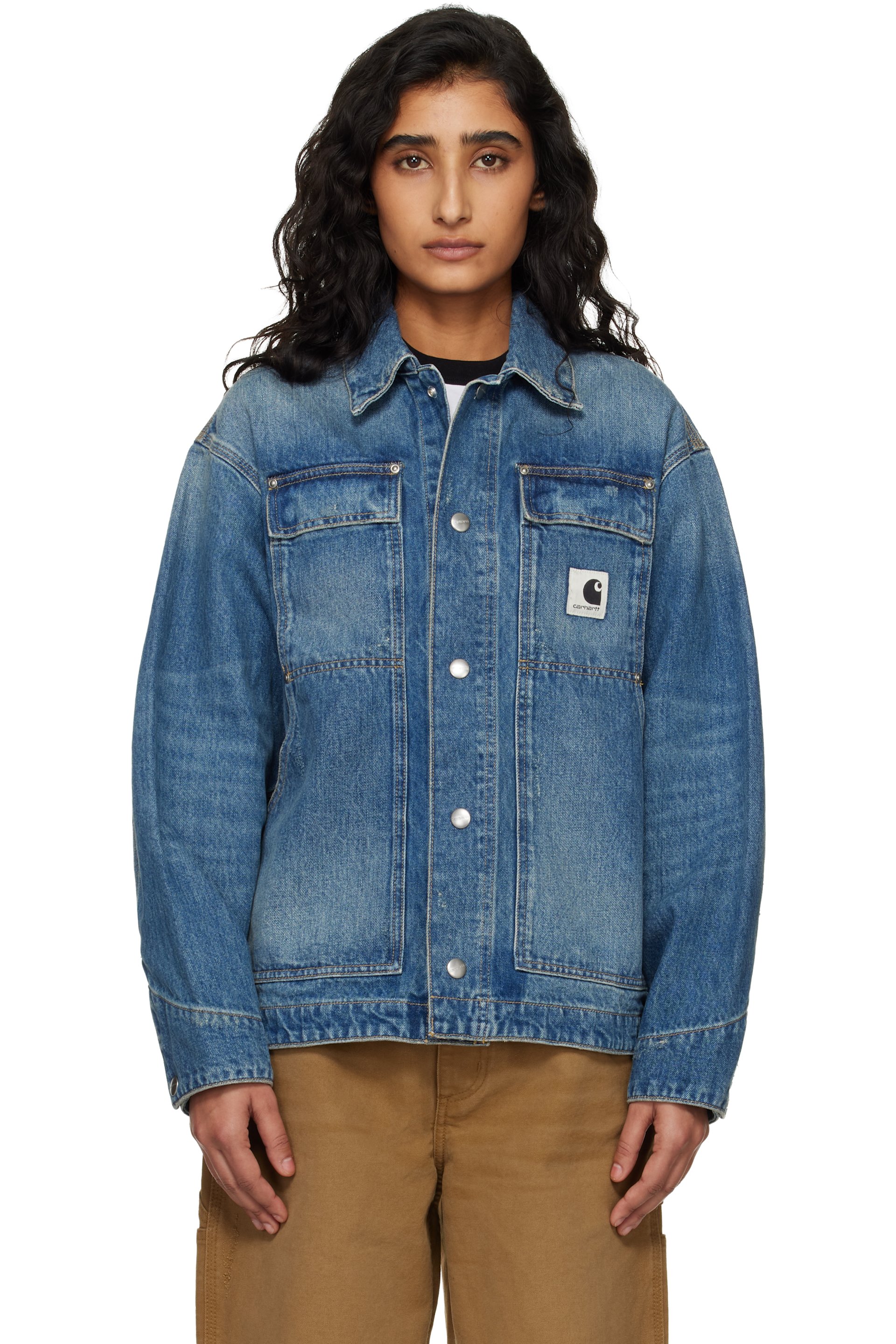 Carhartt Work In Progress - Blouson OG Arctic bleu en denim