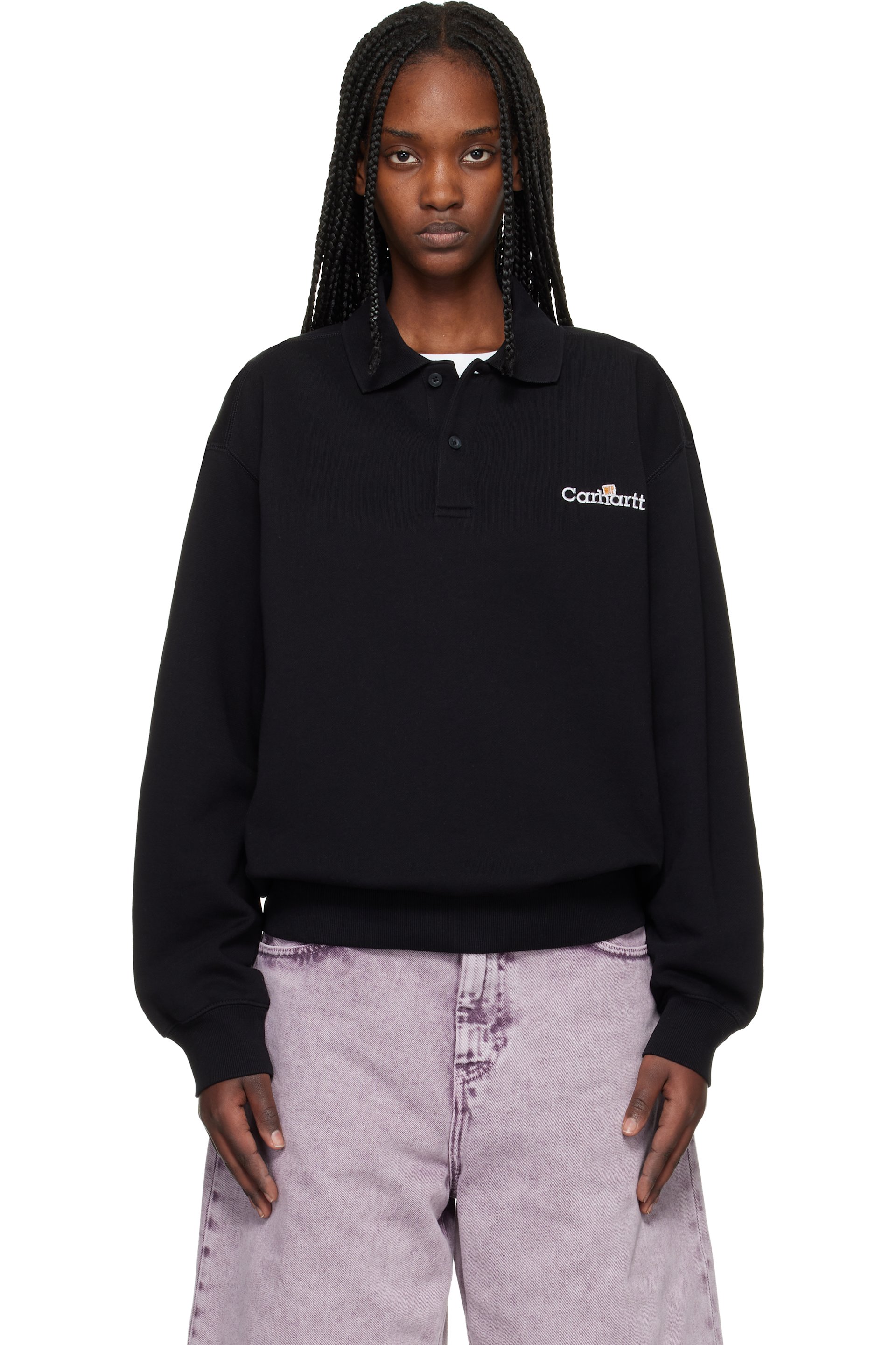 Carhartt Work In Progress - Polo noir à logo