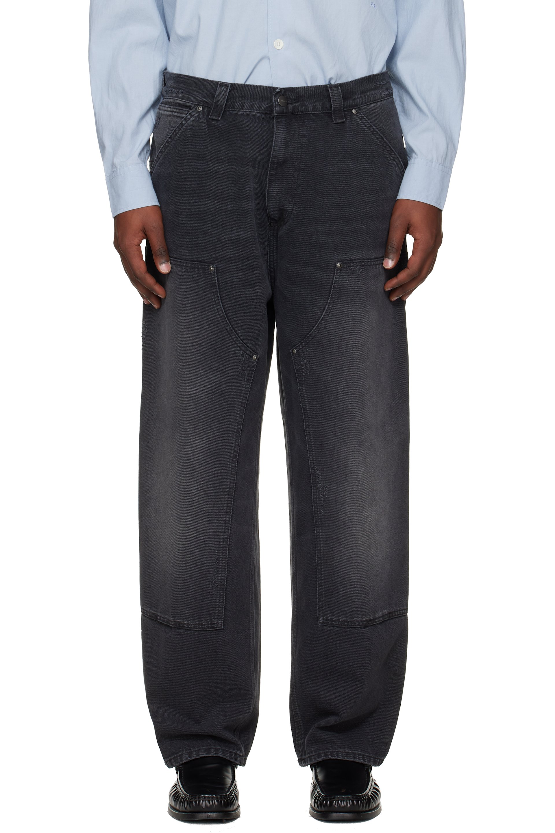 Carhartt Work In Progress - Gray OG Double Knee Jeans