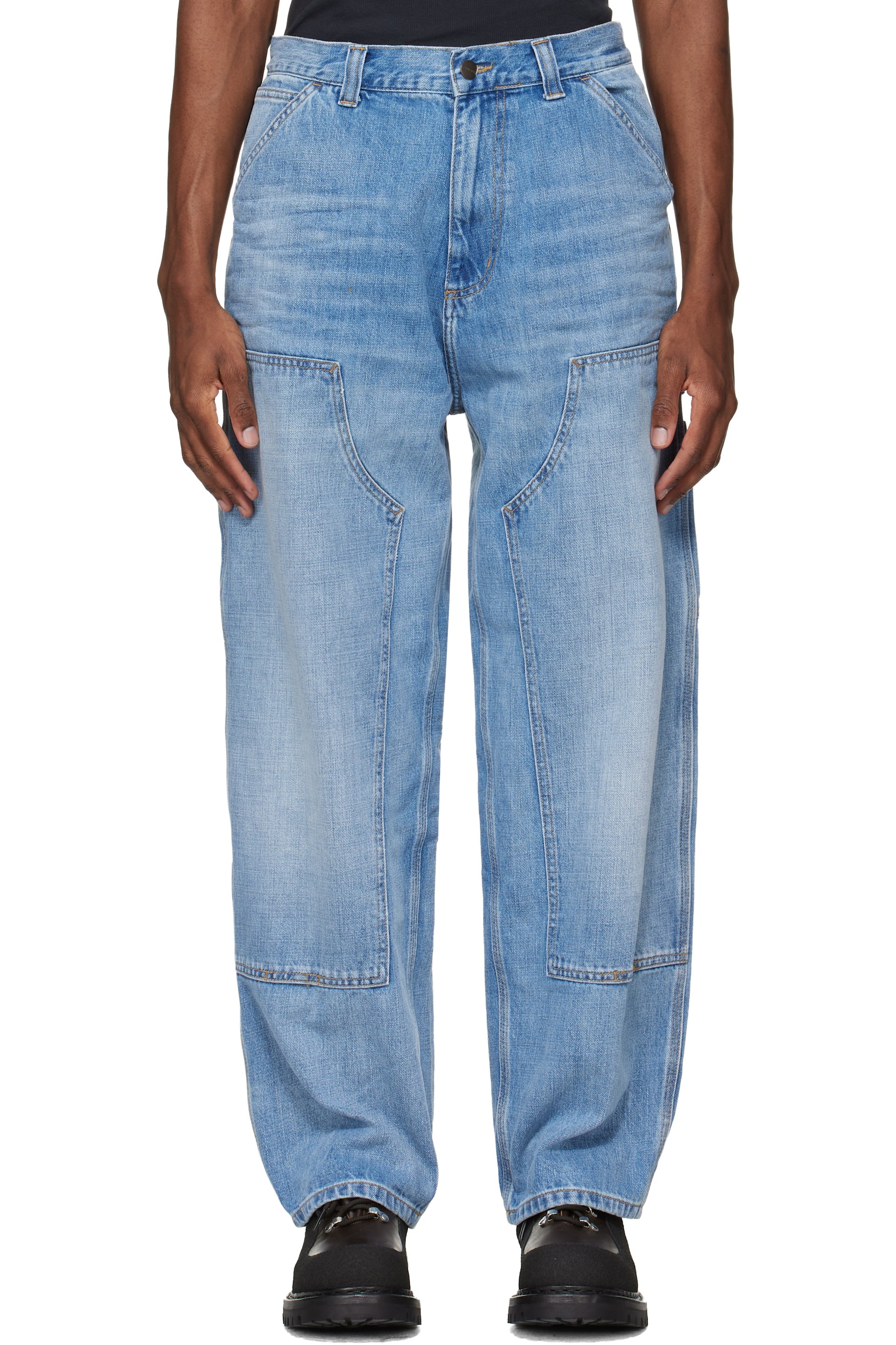 Carhartt Work In Progress - Blue OG Double Knee Jeans