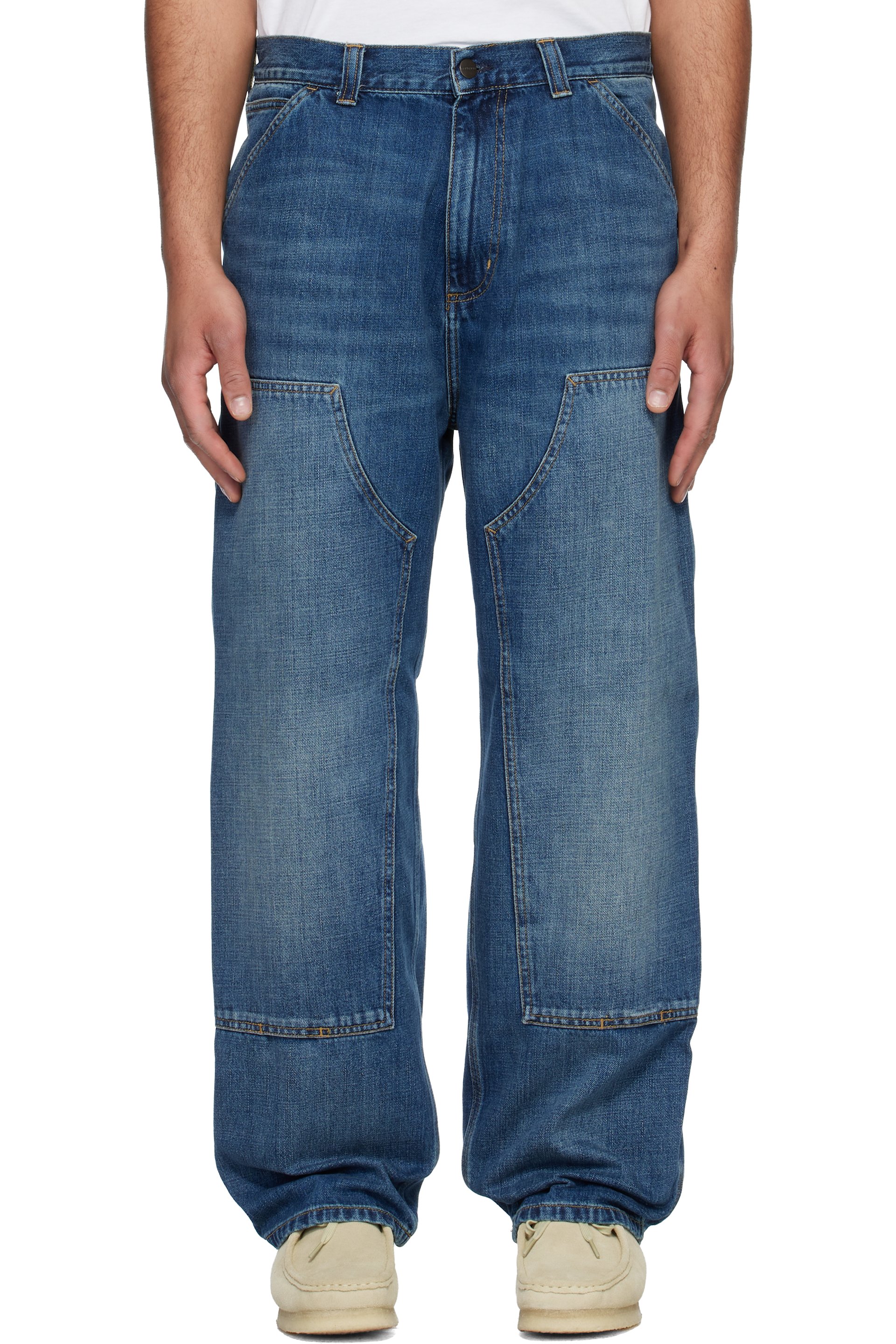 Carhartt Work In Progress - Blue OG Double Knee Jeans