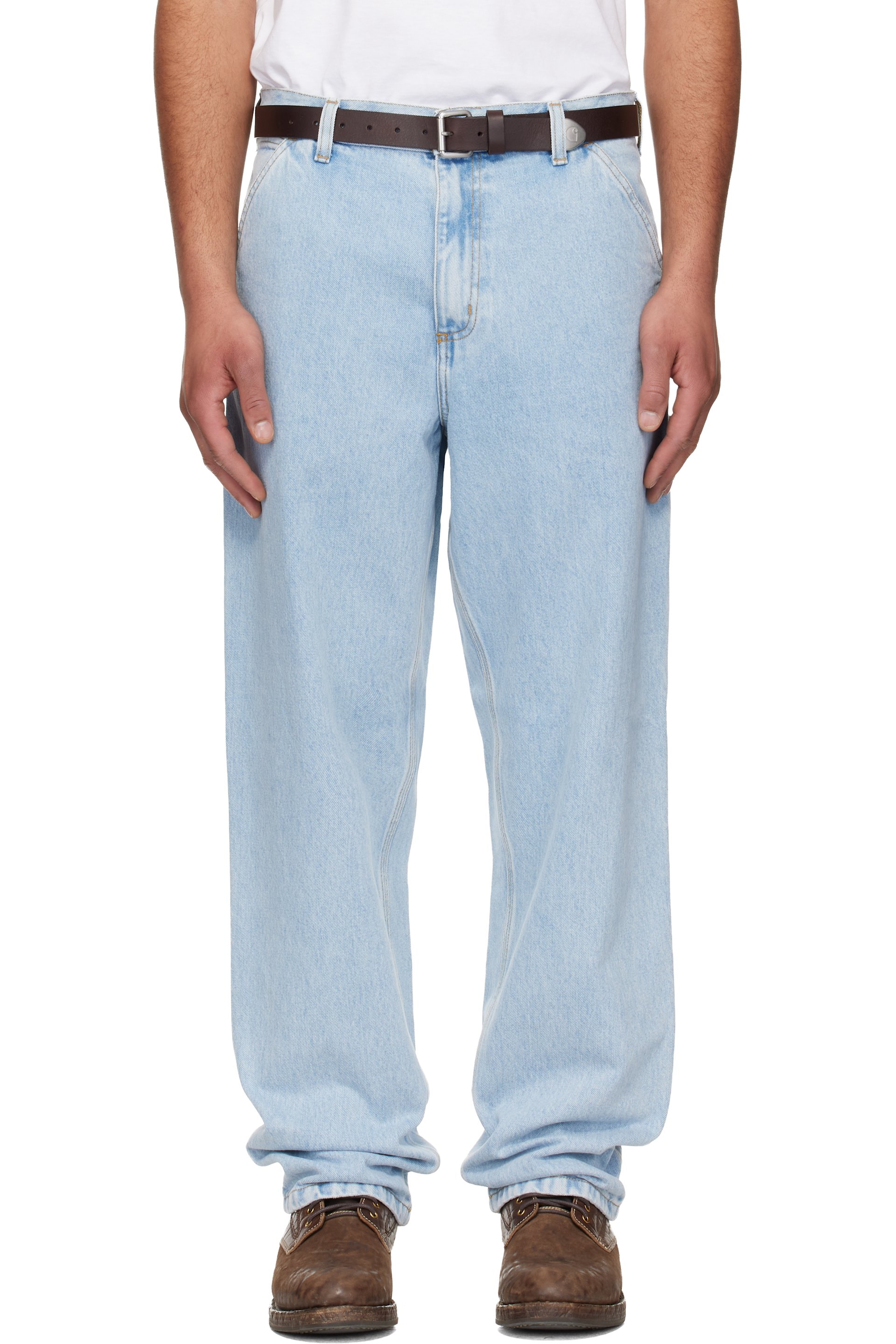 Carhartt Work In Progress - Blue Single Knee Jeans