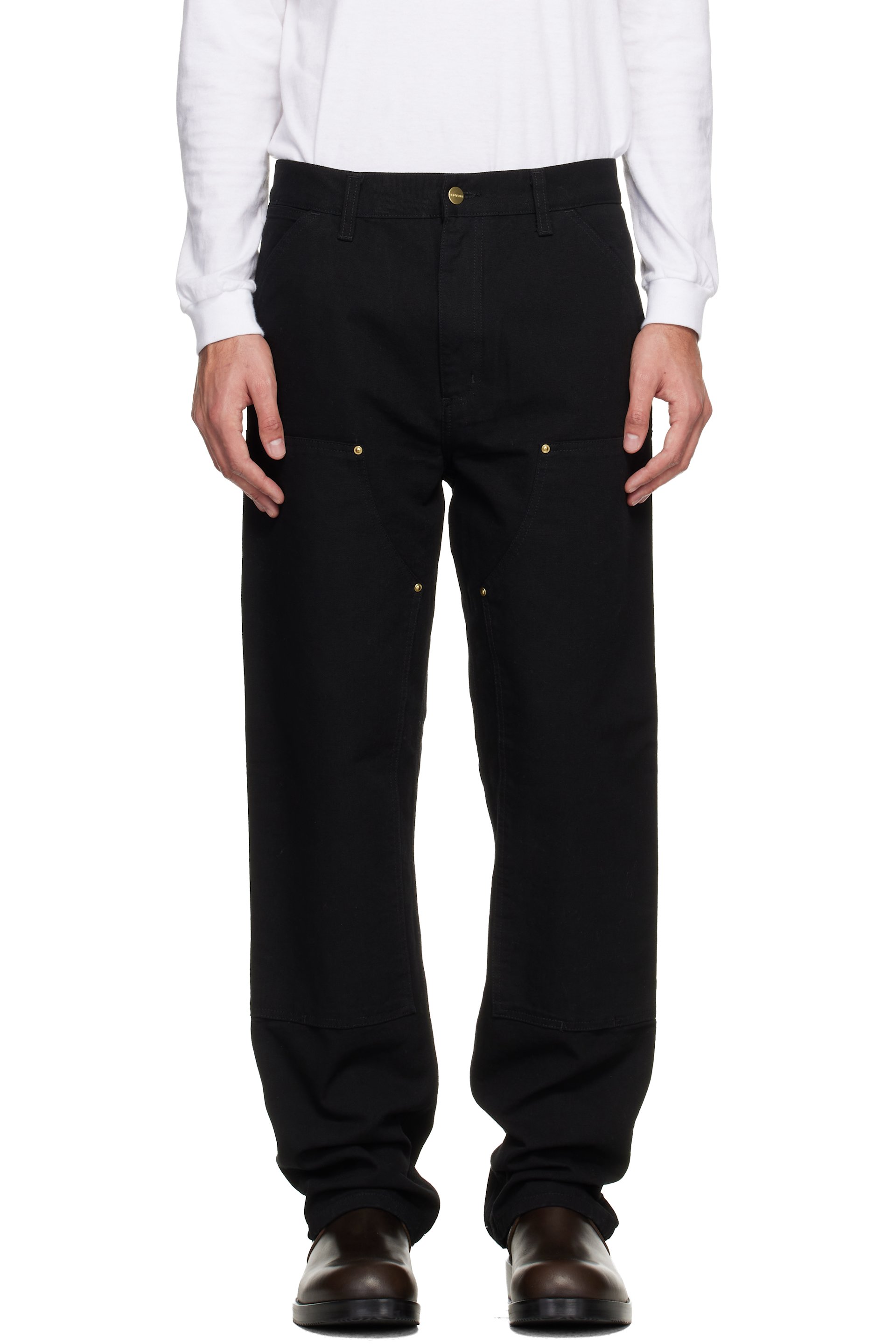 Carhartt Work In Progress - Black Double Knee Trousers