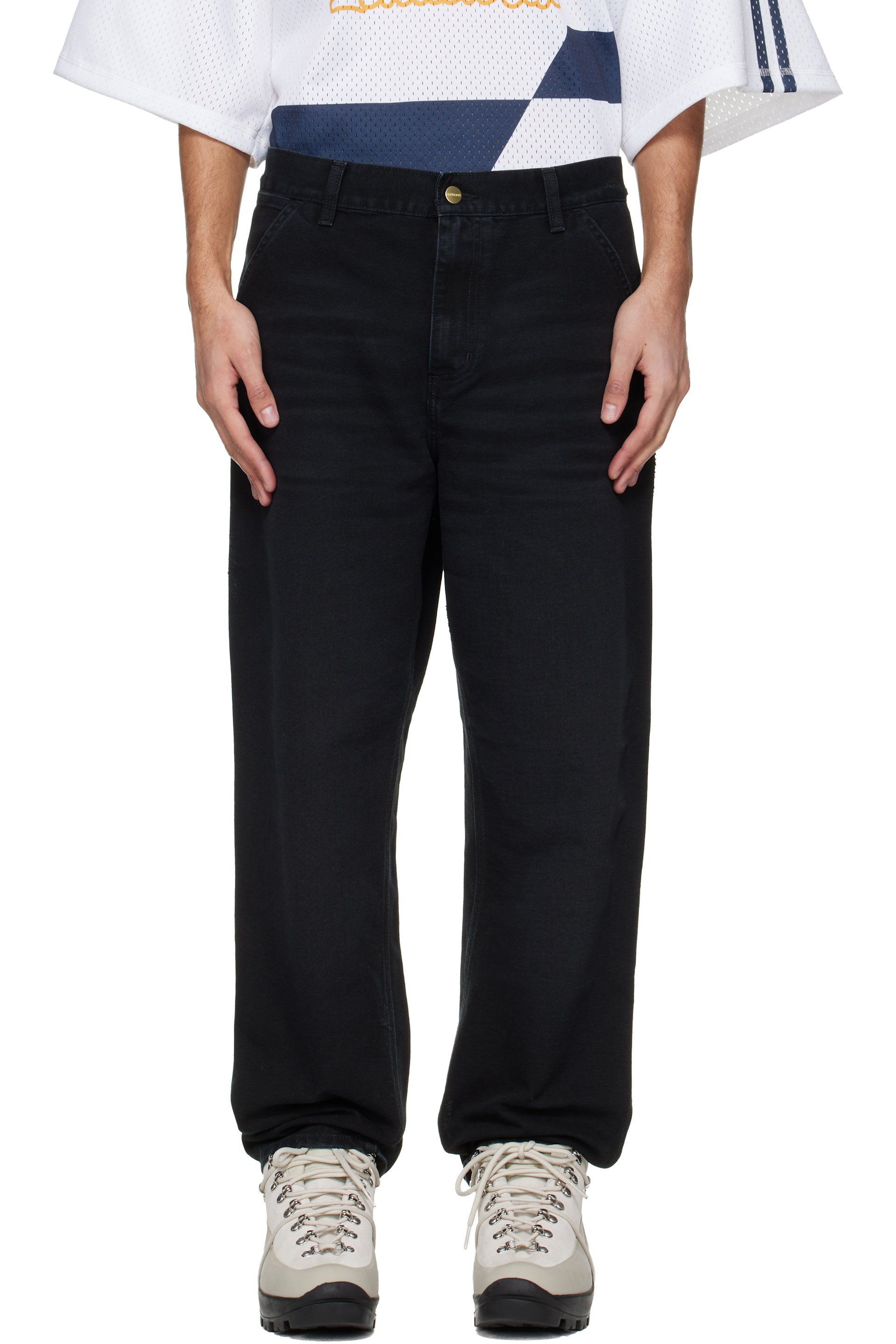 Carhartt Work In Progress - Black Single Knee Trousers