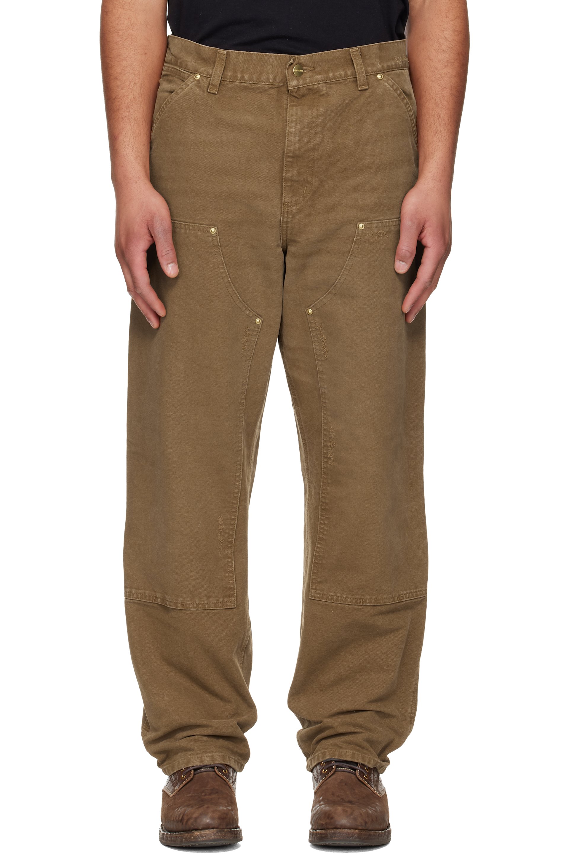 Carhartt Work In Progress - Tan Double Knee Trousers