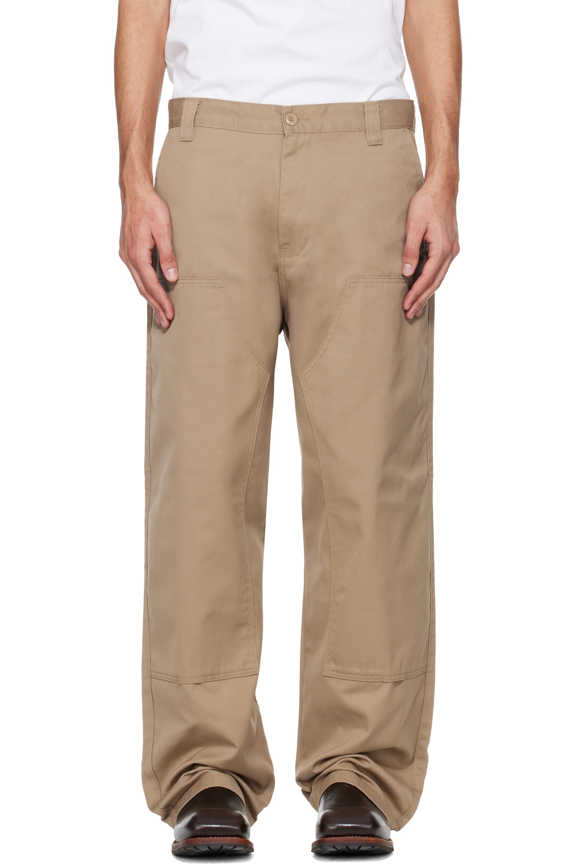 Carhartt Work In Progress - Tan Brady Double Knee Chino Trousers
