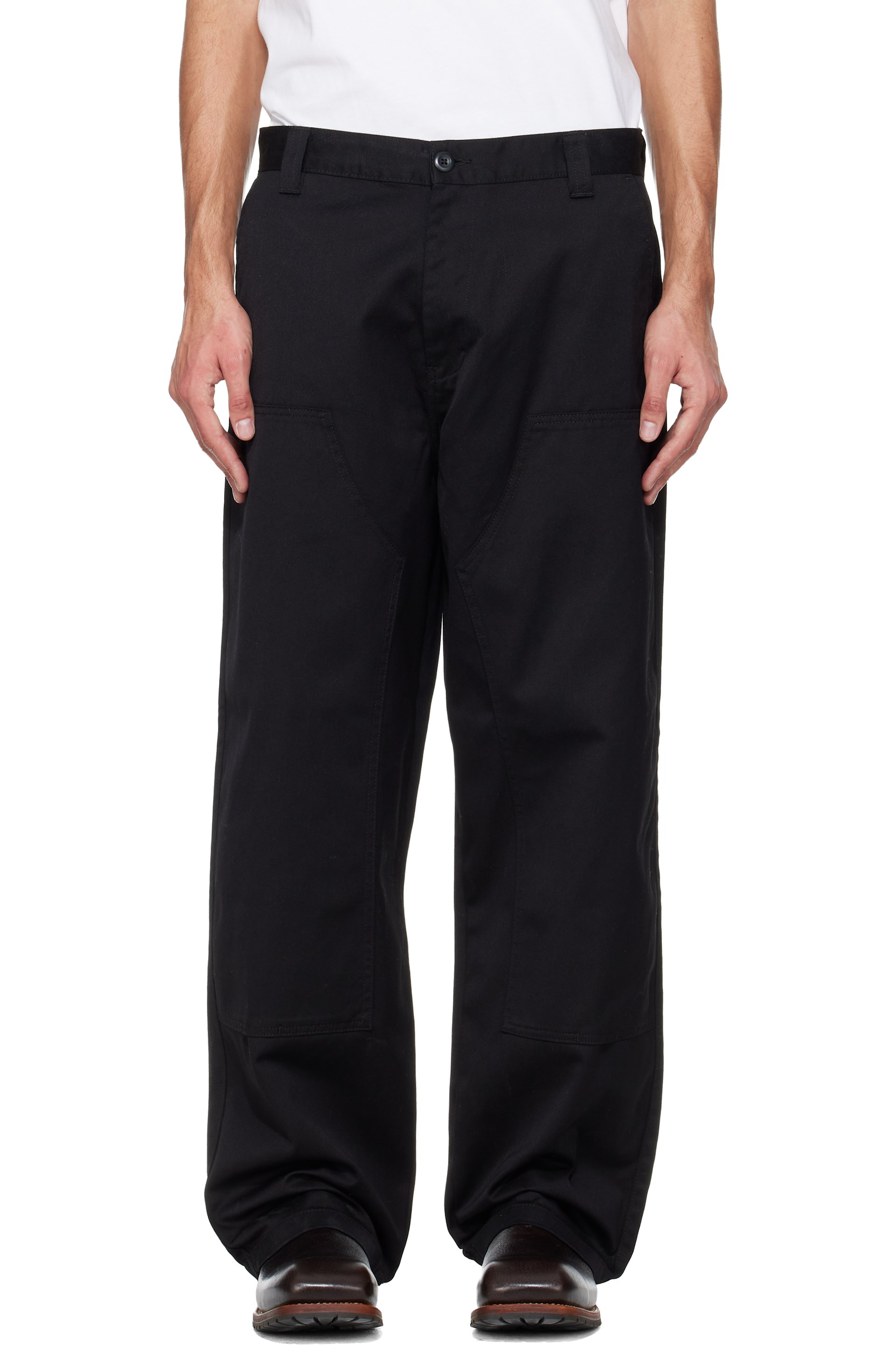 Carhartt Work In Progress - Black Brady Double Knee Chino Trousers
