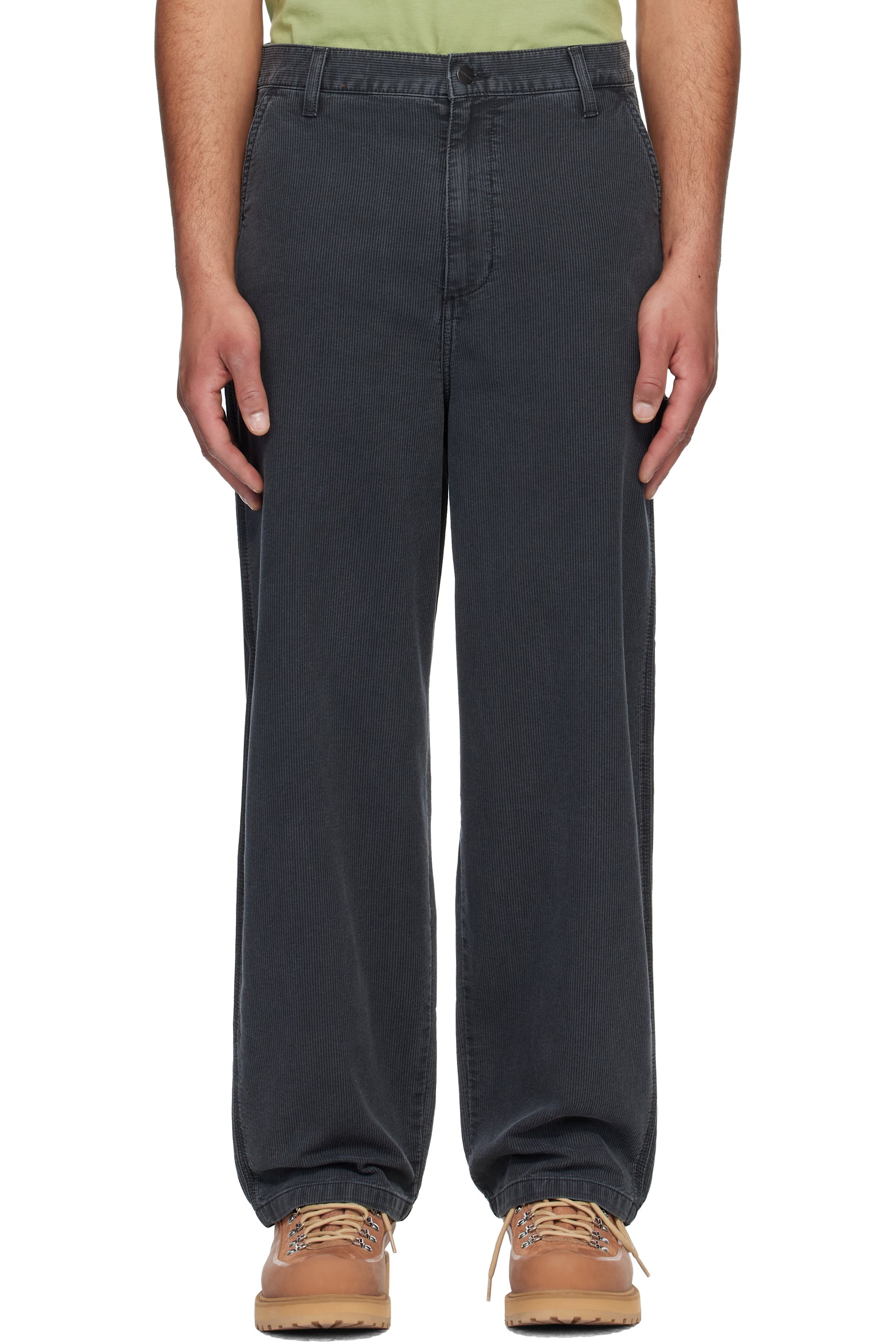 Carhartt Work In Progress - Black Parrish Corduroy Trousers