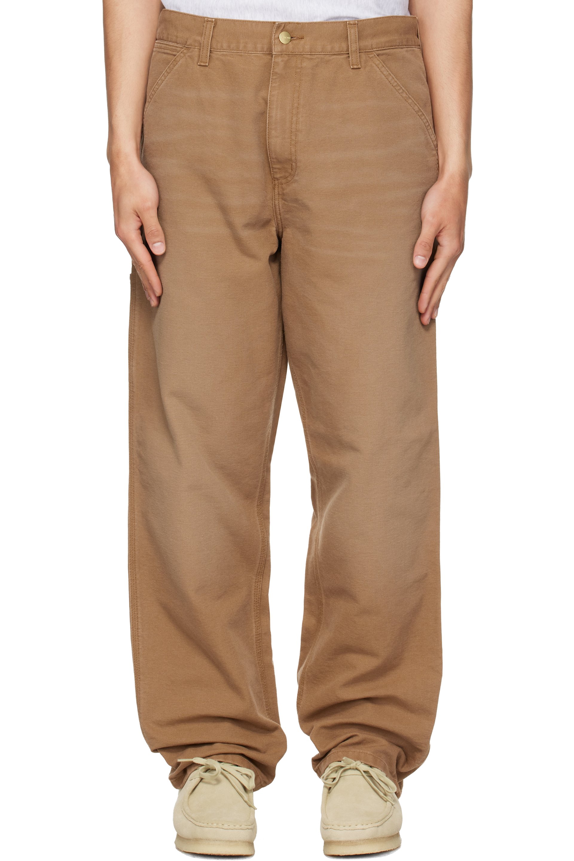 Carhartt Work In Progress - Tan Single Knee Trousers