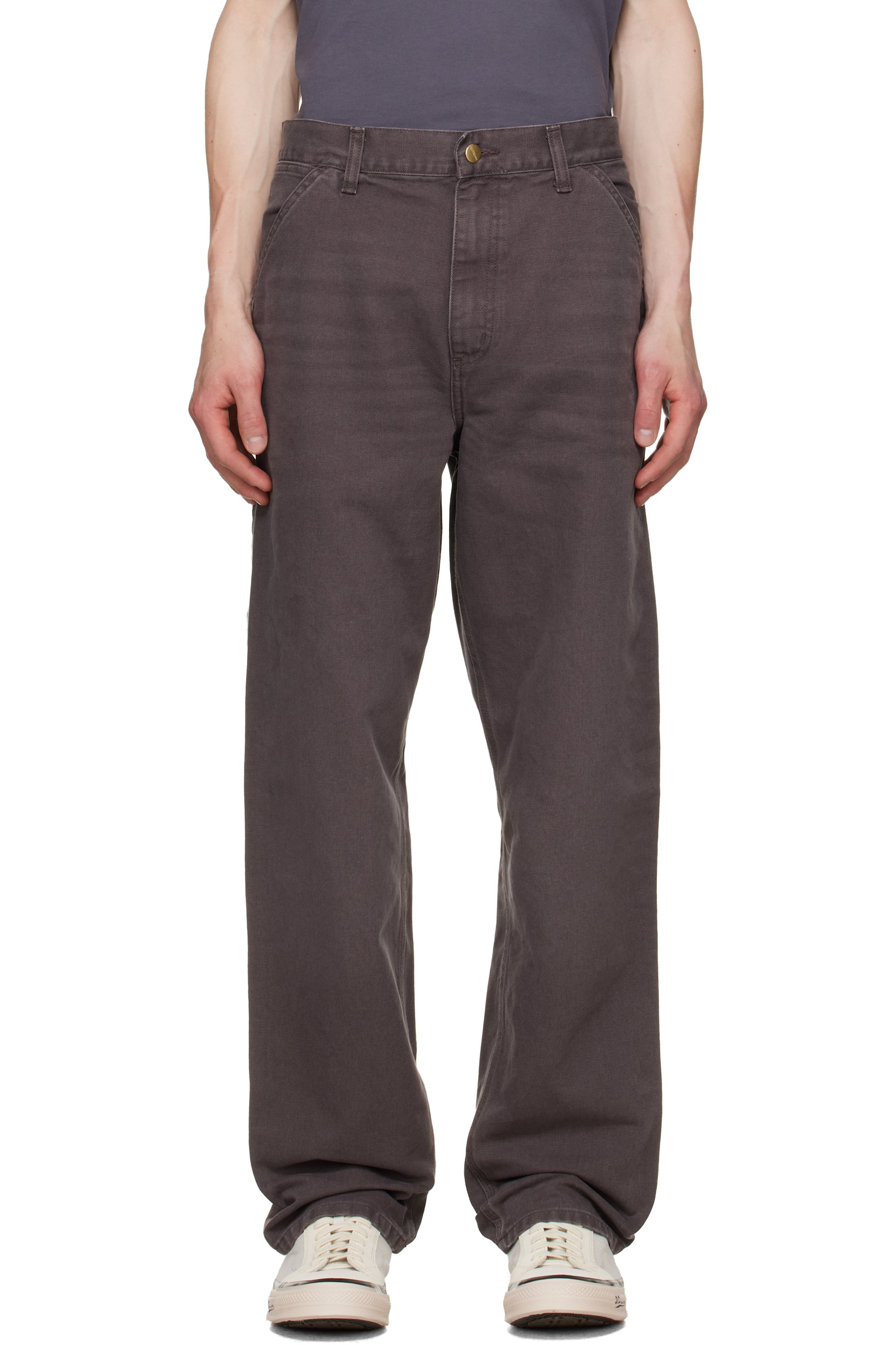 Carhartt Work In Progress - Brown Single Knee Trousers