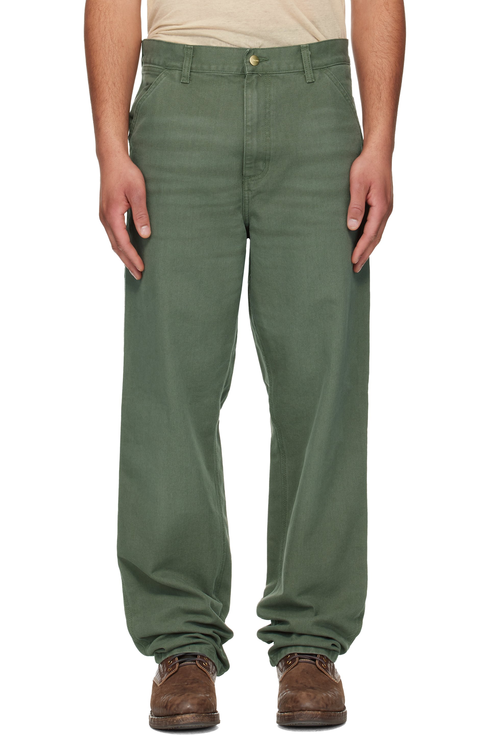 Carhartt Work In Progress - Khaki Single Knee Trousers