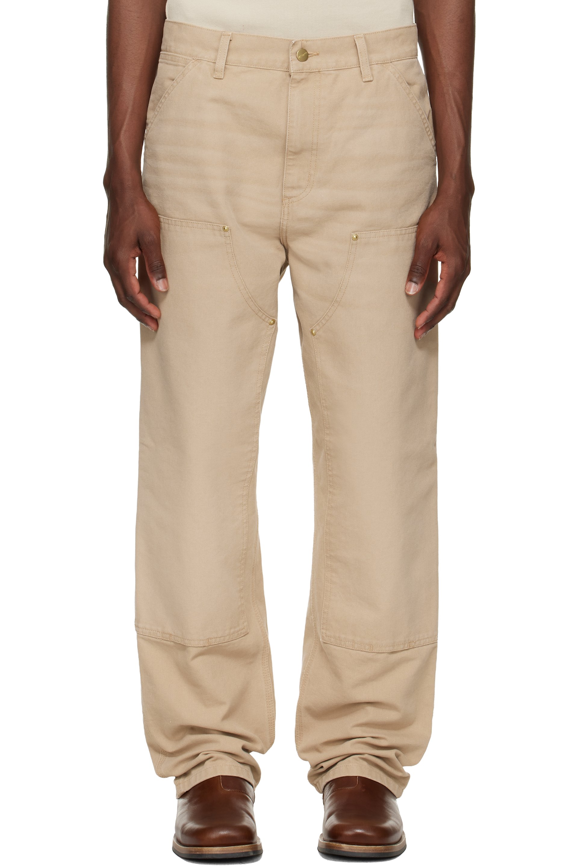 Carhartt Work In Progress - Beige Double Knee Trousers