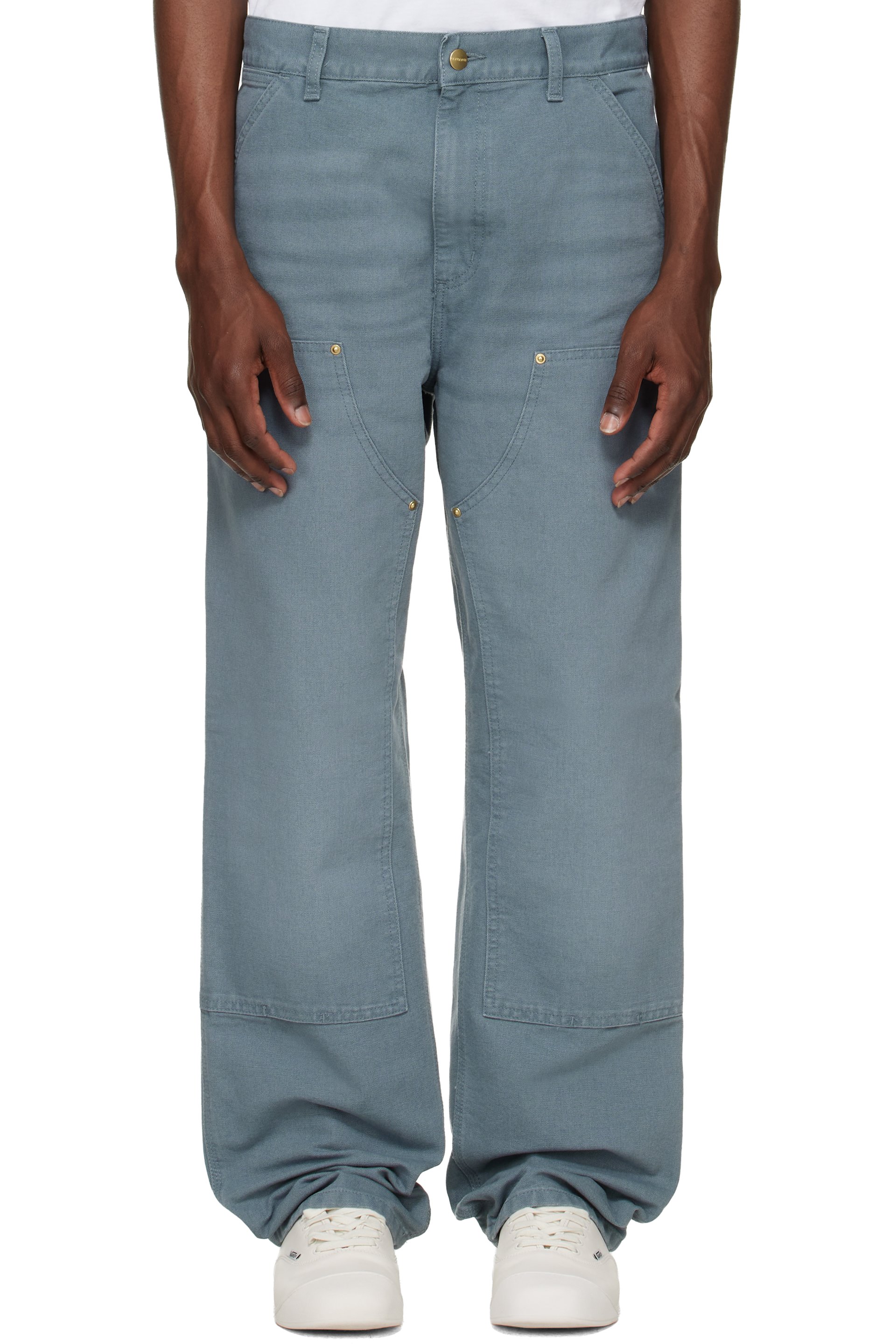 Carhartt Work In Progress - Blue Double Knee Trousers