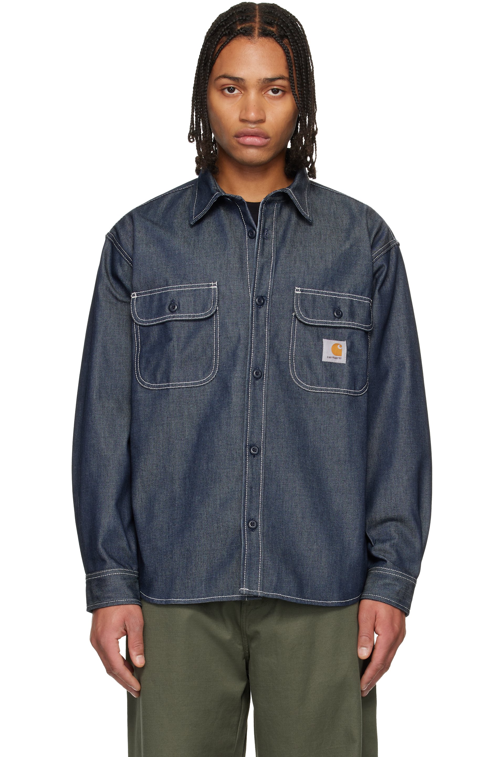 Carhartt Work In Progress - Blue Tigan Denim Overshirt