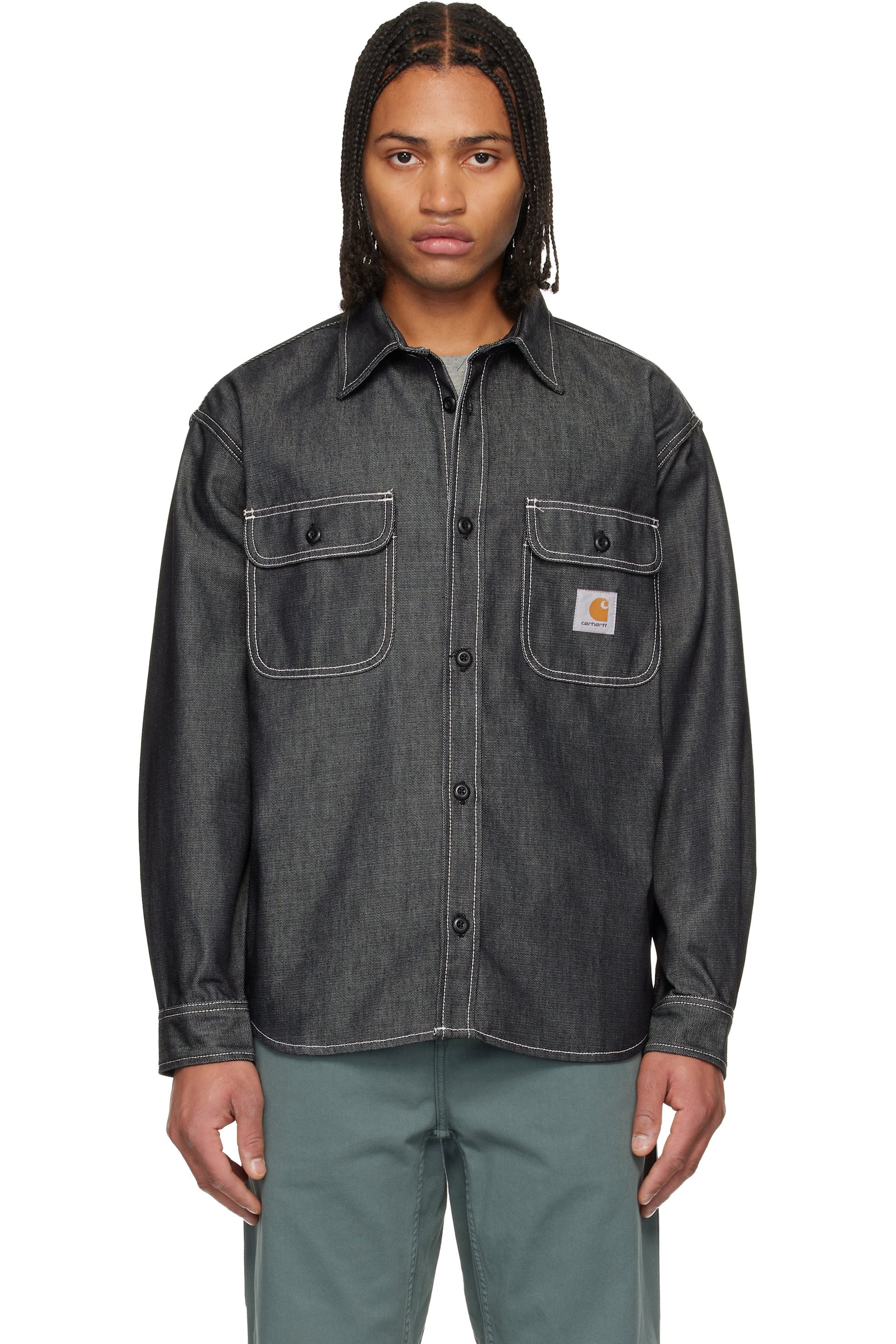 Carhartt Work In Progress - Black Tigan Denim Overshirt