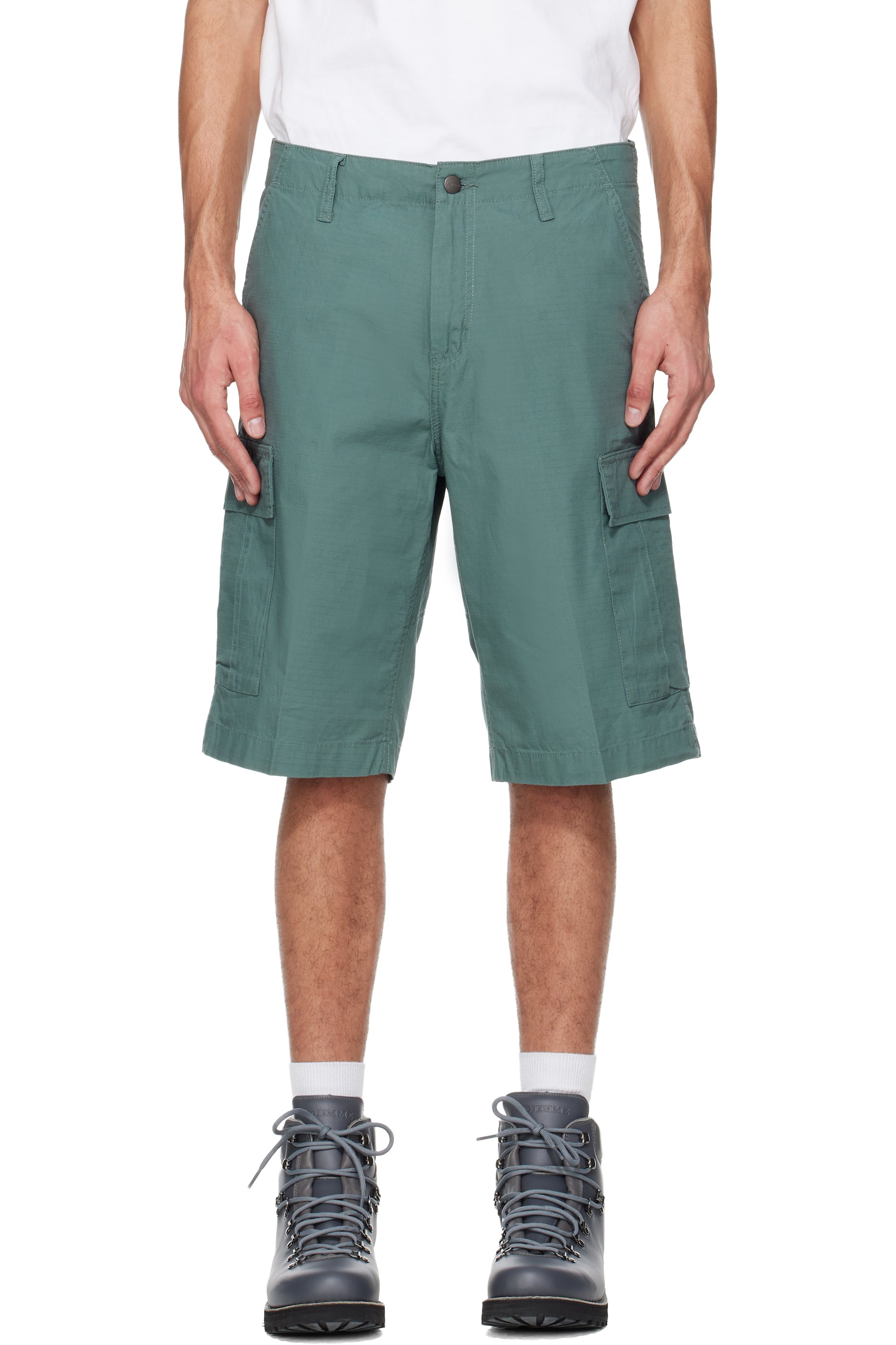 Carhartt Work In Progress - Green Regular Cargo Shorts