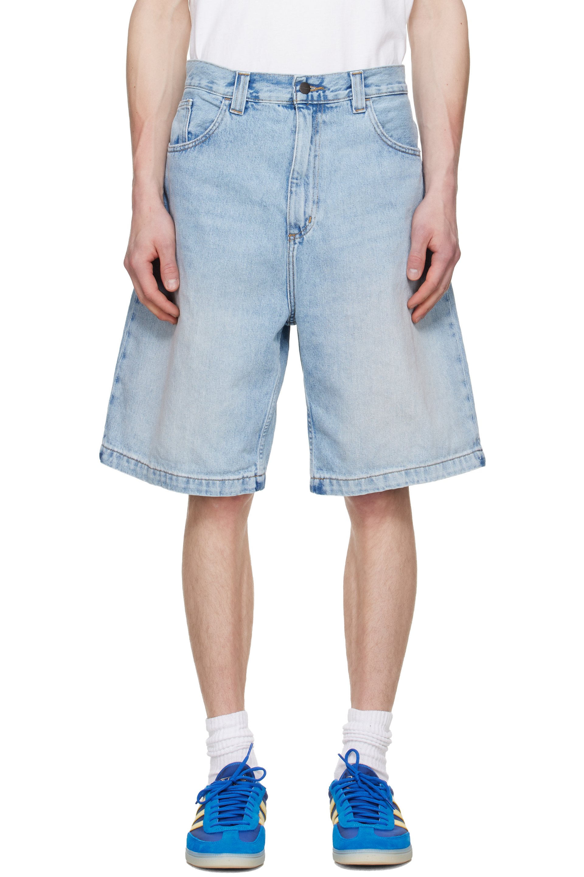 Carhartt Work In Progress - Short Brandon bleu en denim