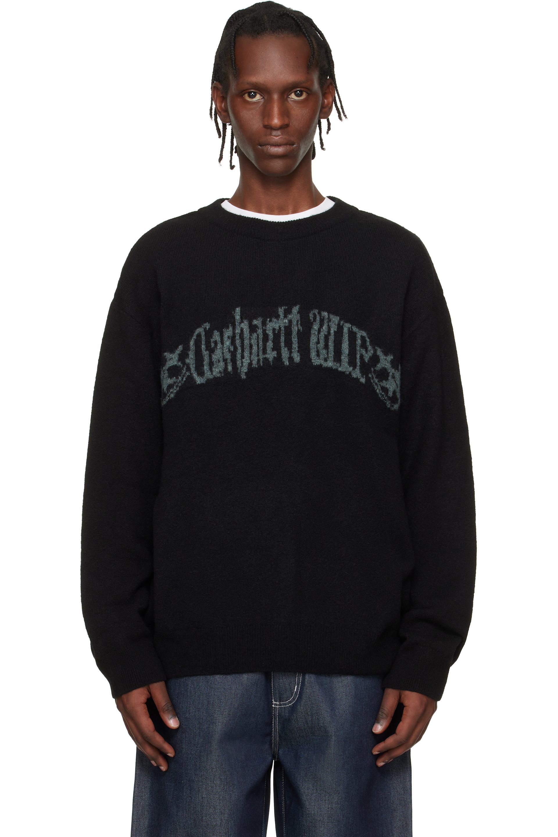 Carhartt Work In Progress - 블랙 커뮤팅 스웨터