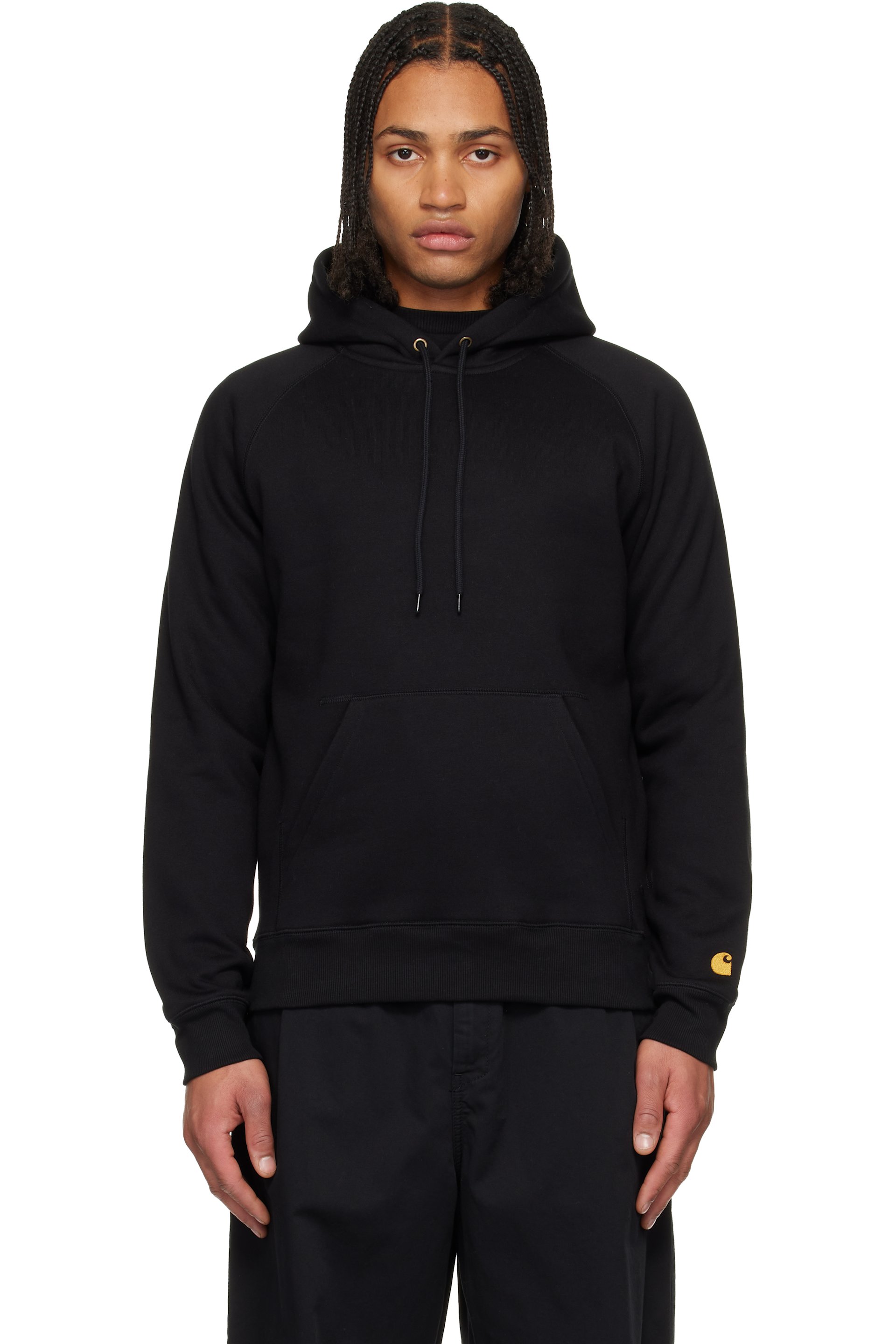 Carhartt Work In Progress - 블랙 체이스 후디