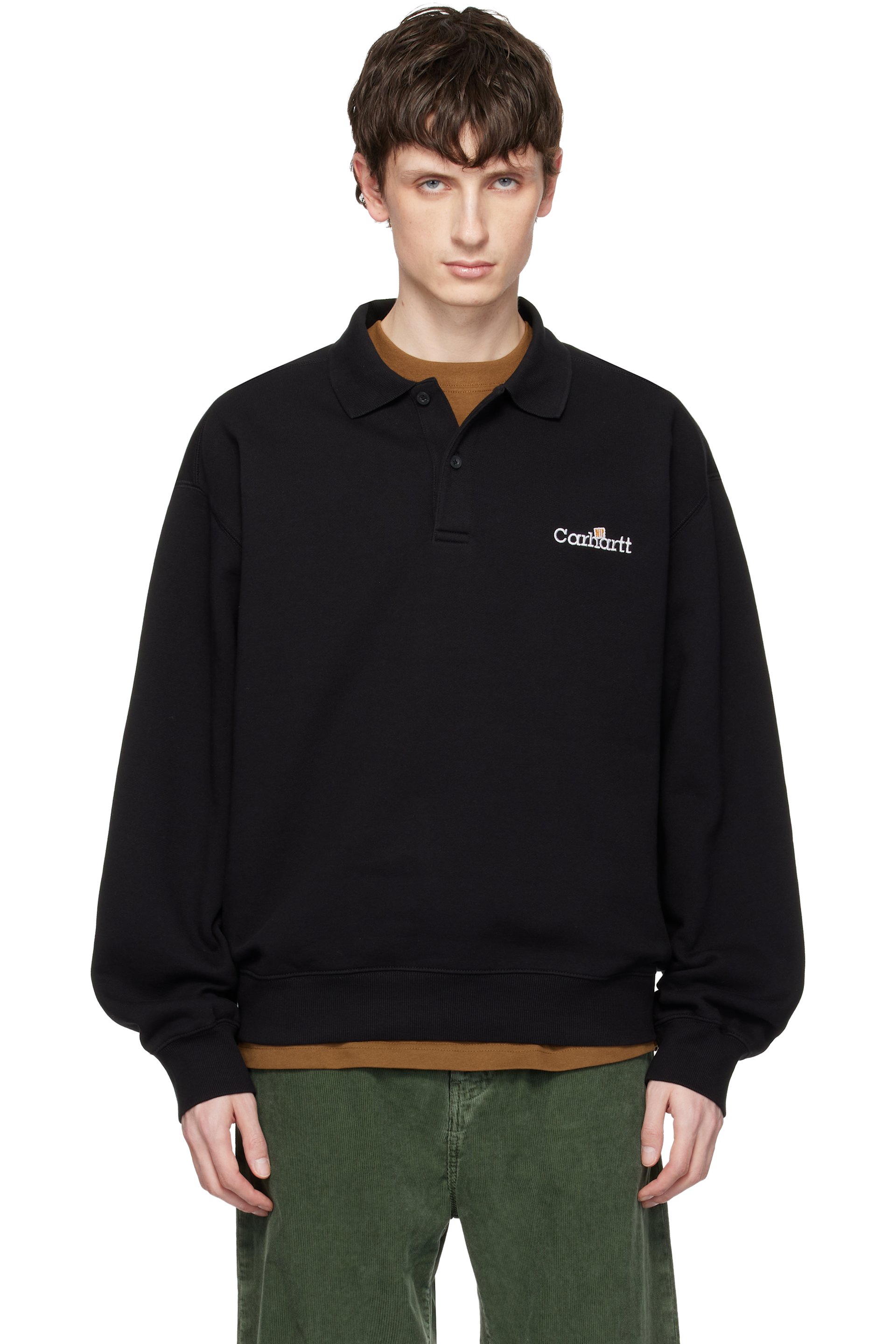 Carhartt Work In Progress - Black WIP Label Sweatshirt Polo