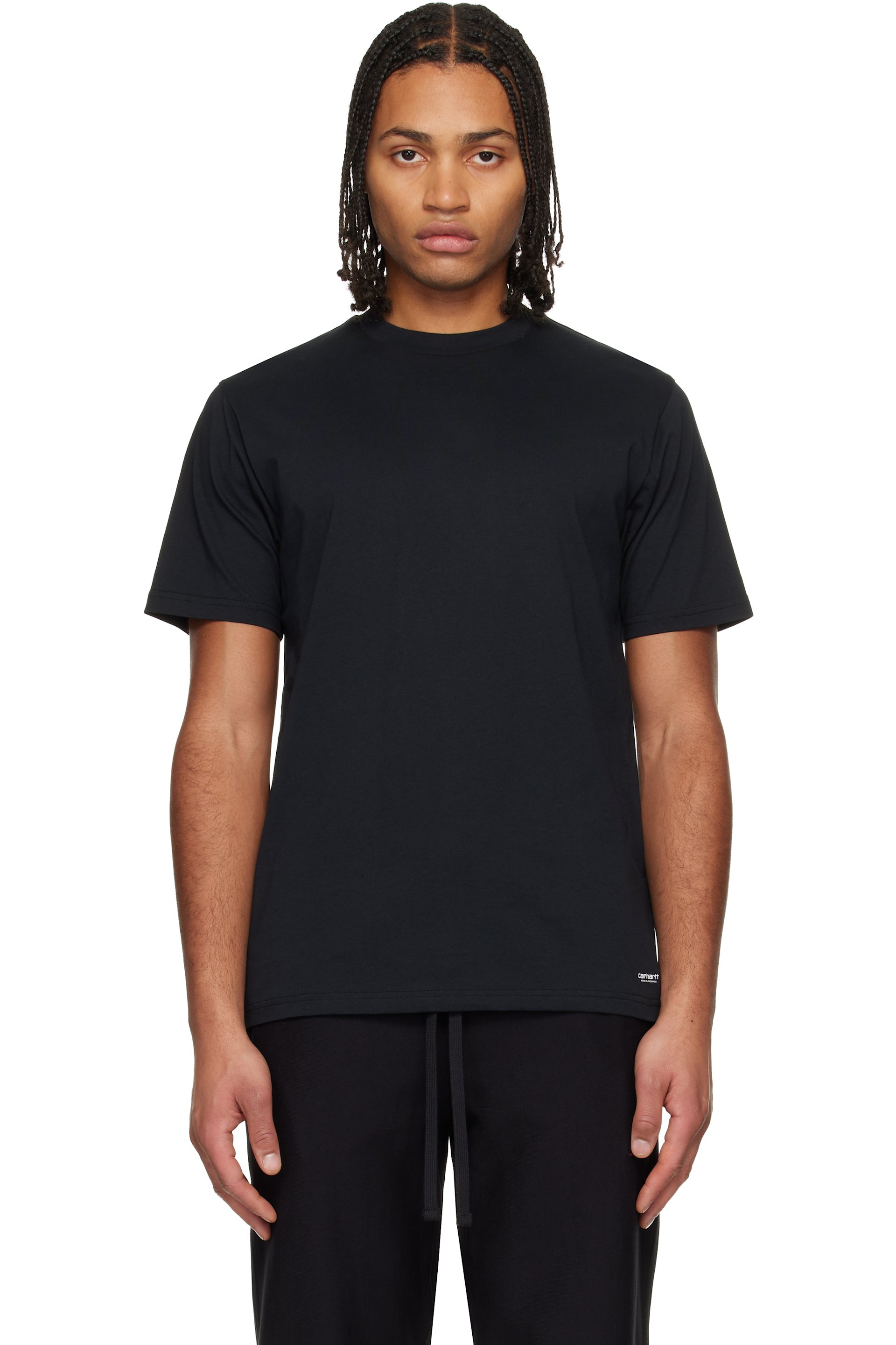 Carhartt Work In Progress - Two-Pack Black Standard Crew Neck T-shirts