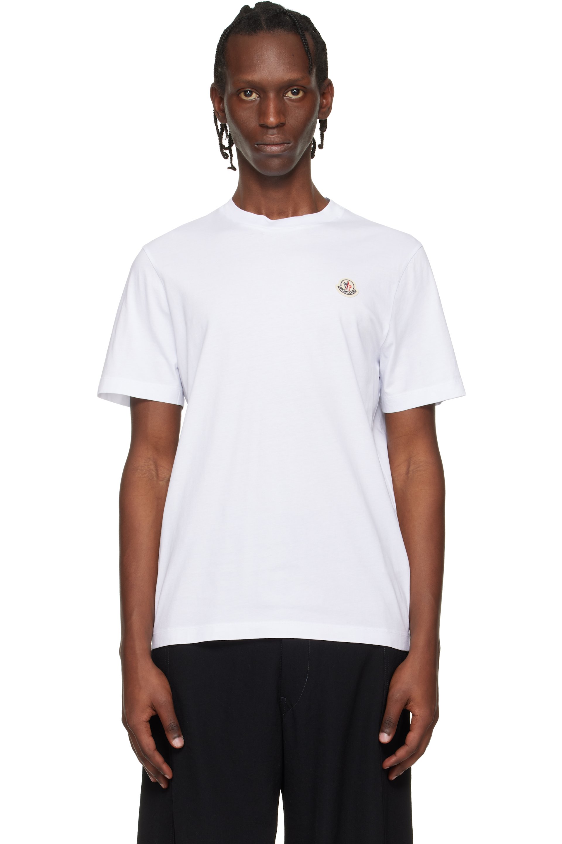 Moncler - マルチカラー ロゴパッチ コットン Tシャツ 3枚セット