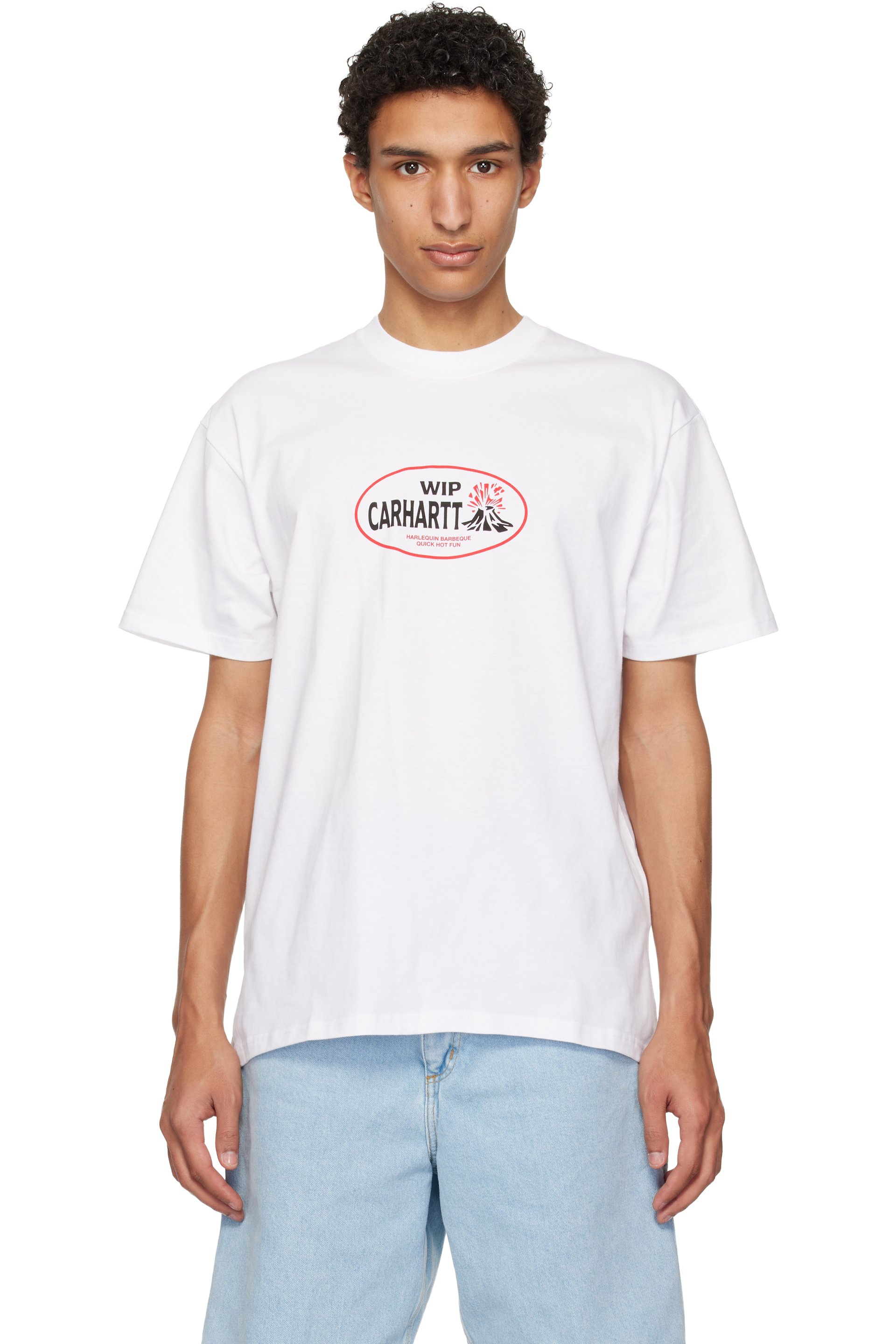 Carhartt Work In Progress - White S/S Harlequin BBQ T-shirt
