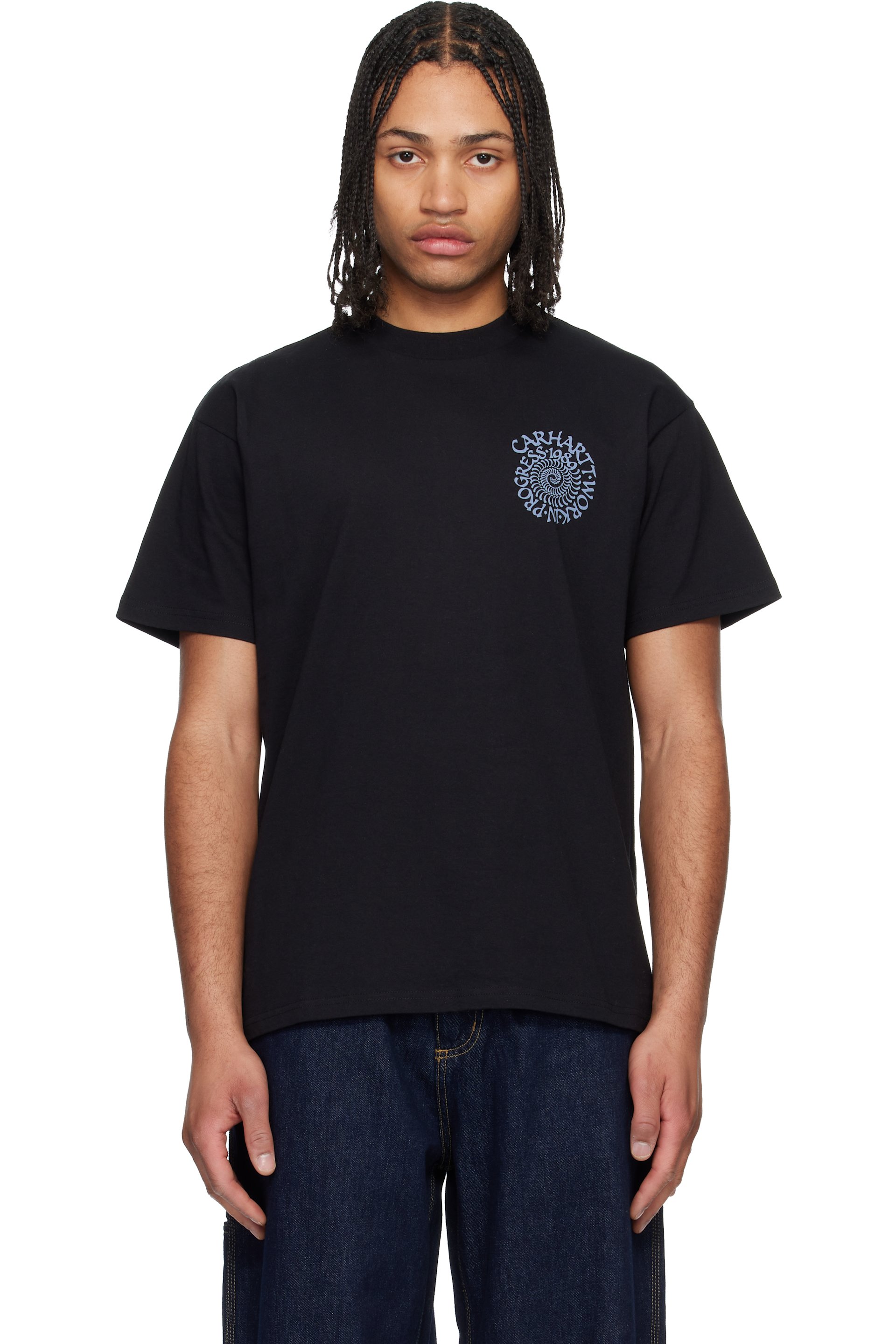 Carhartt Work In Progress - Black Spirals T-shirt