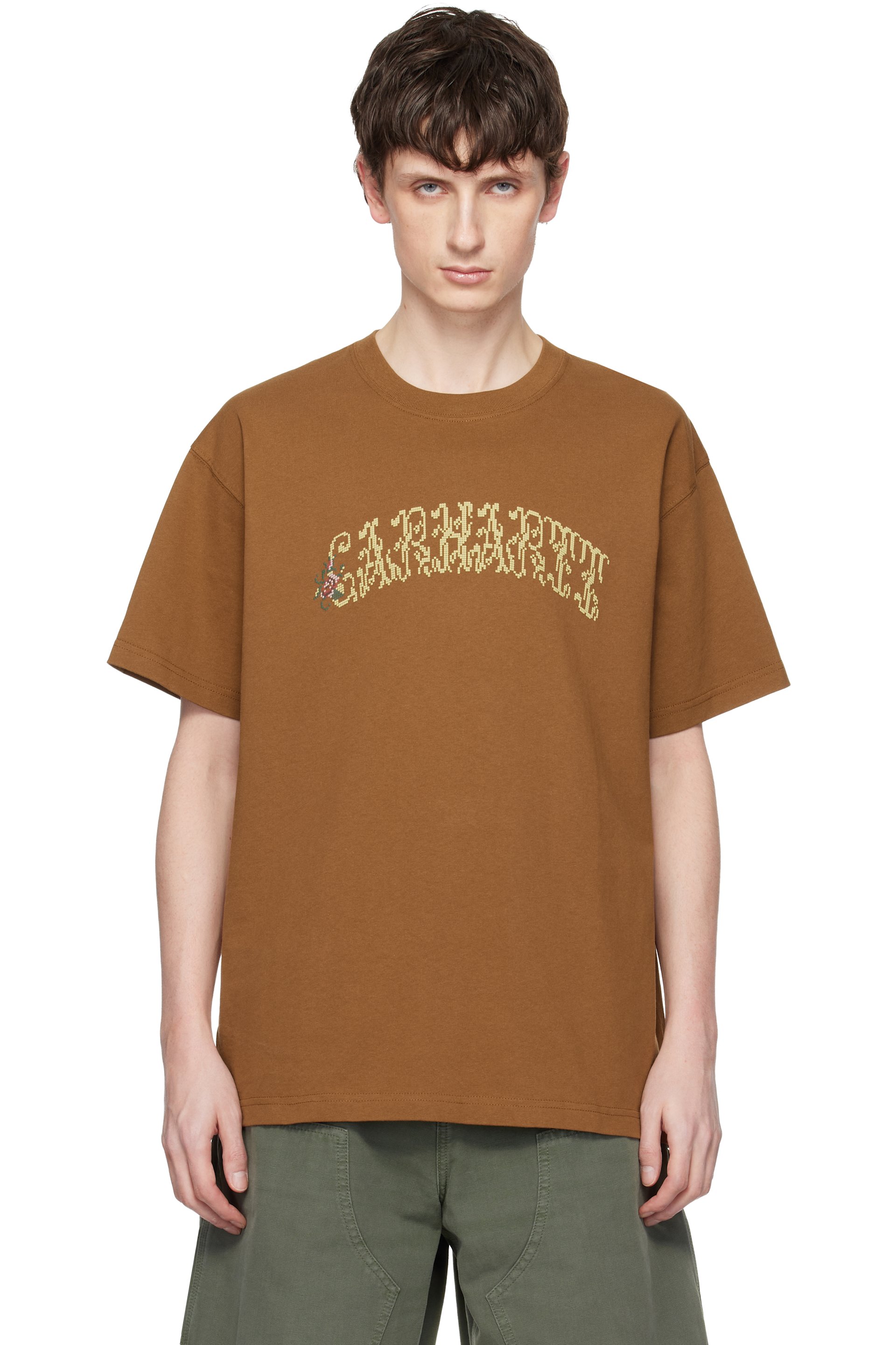 Carhartt Work In Progress - Tan Monogram T-shirt