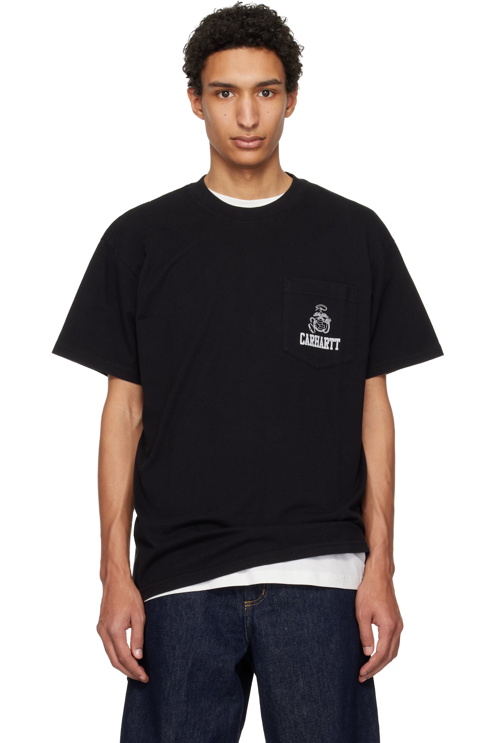Carhartt Work In Progress - Black S/S Pond Corps Pocket T-shirt