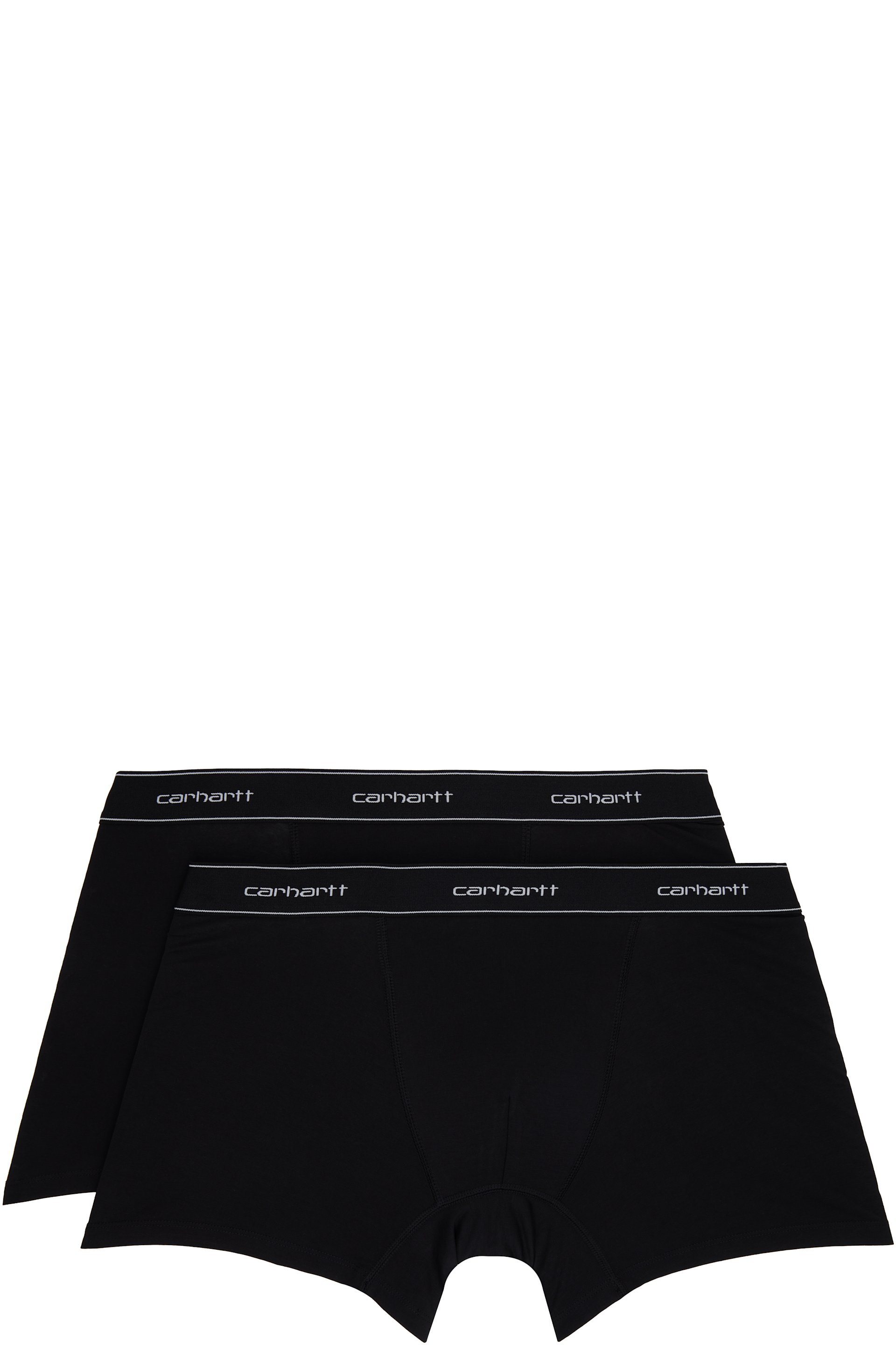 Carhartt Work In Progress - Two-Pack Black Cotton Trunk Boxer Briefs