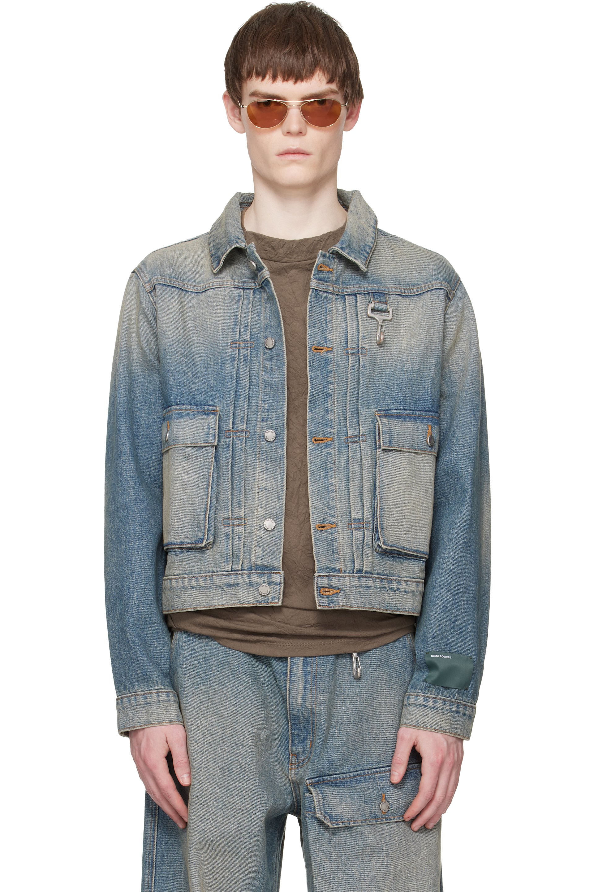 Reese Cooper - Blue Washed Trucker Denim Jacket
