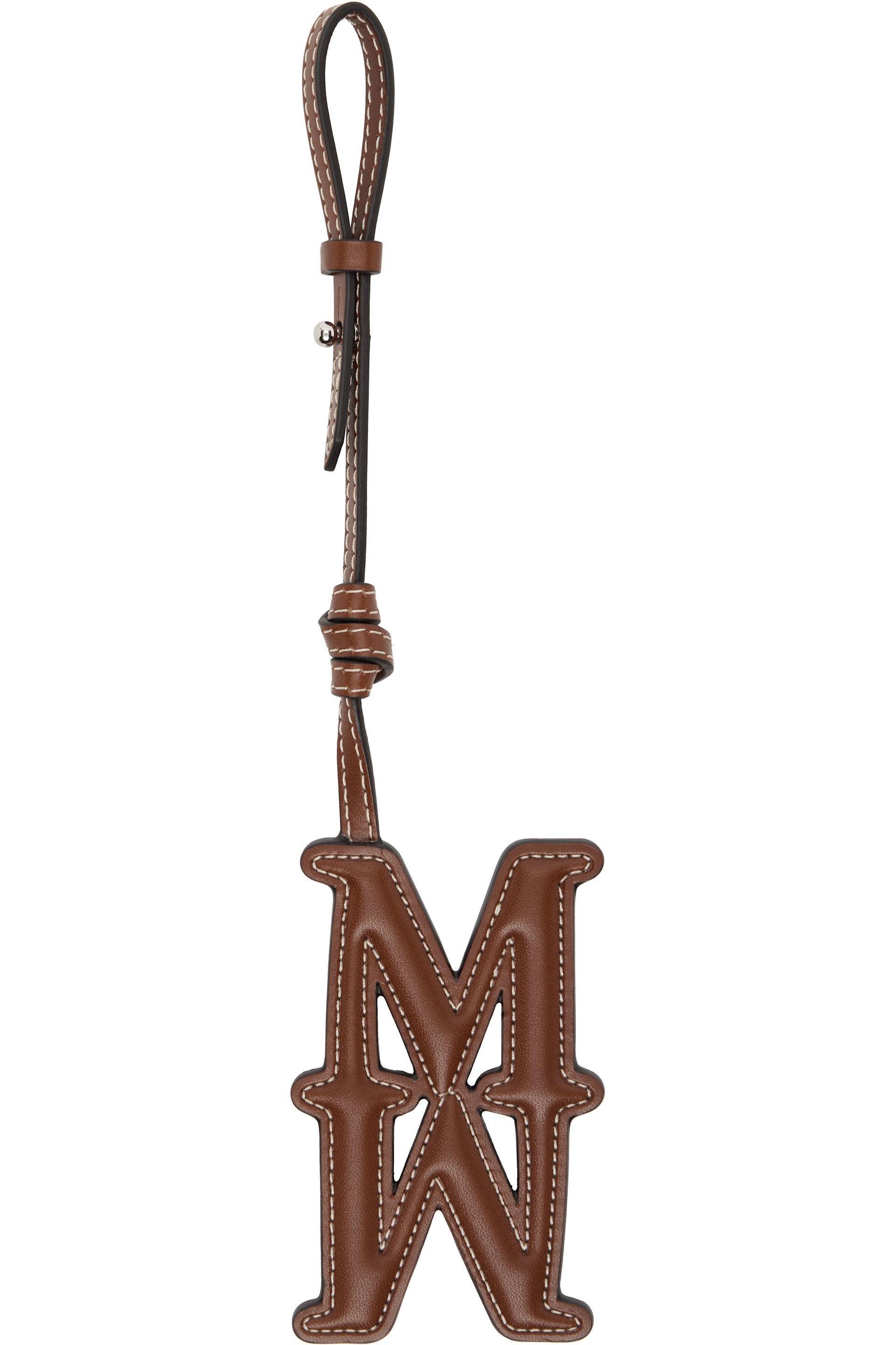 Max Mara - Brown MMCharm Leather Bag Charm
