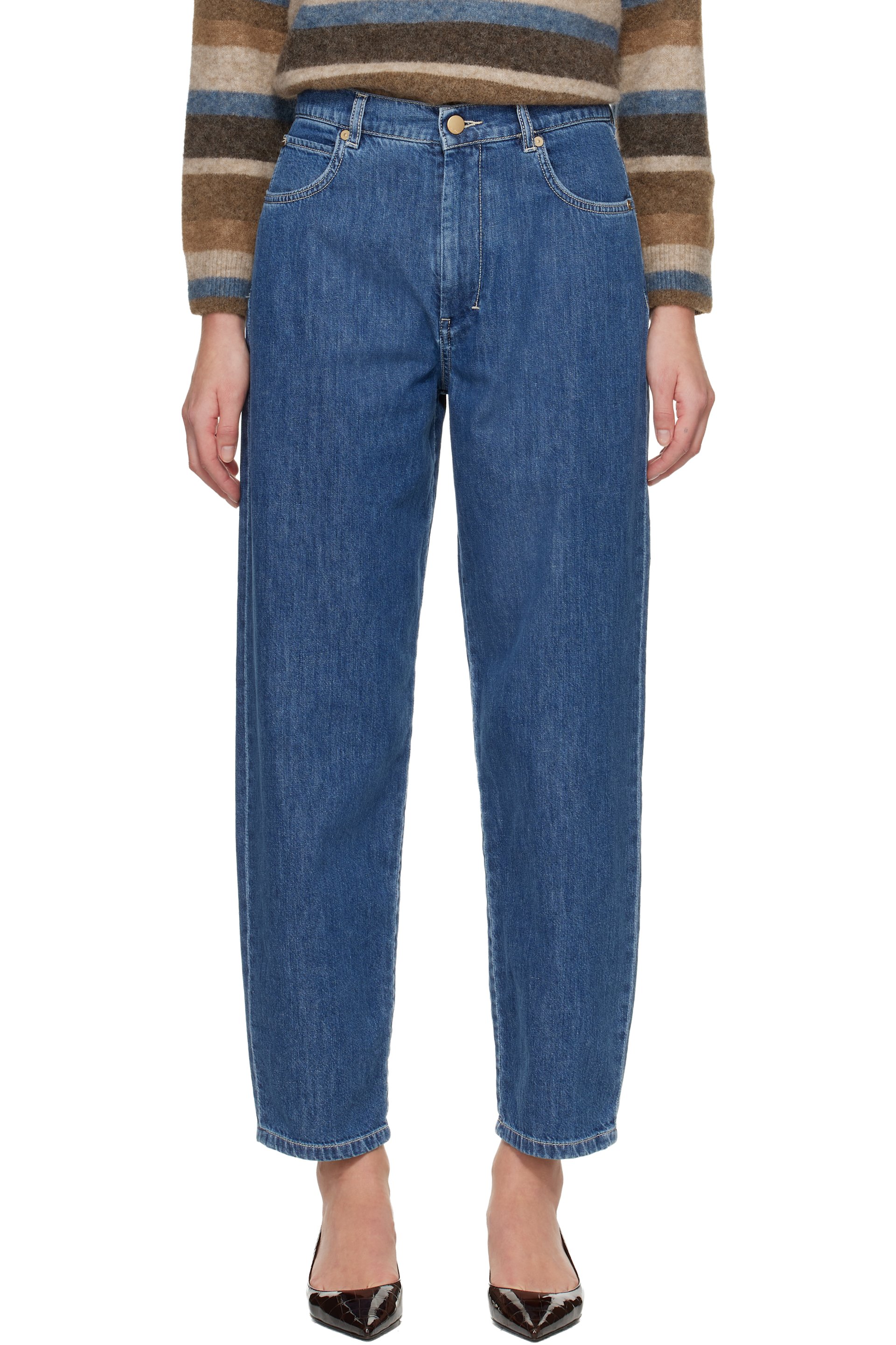Max Mara - Jean Smmasia bleu marine