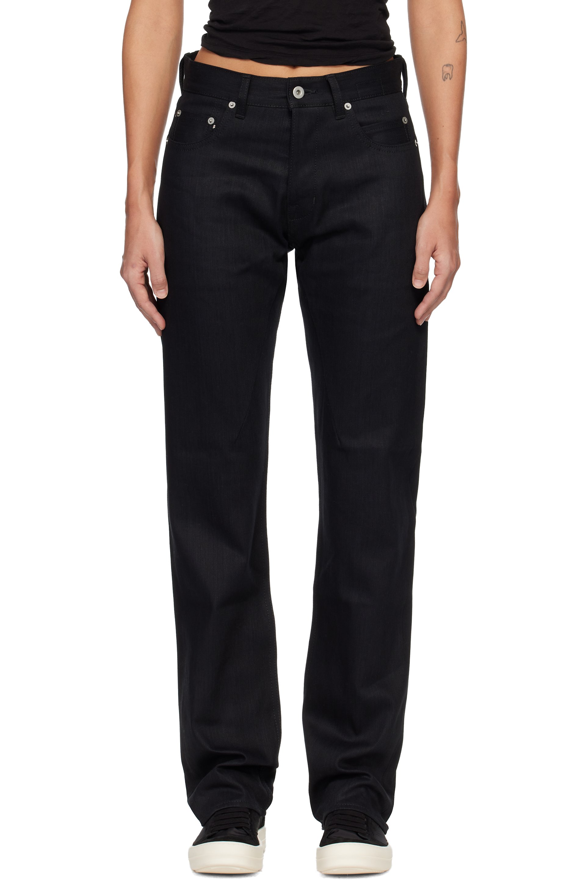 Rick Owens DRKSHDW - Jean Kurdt noir - Temple