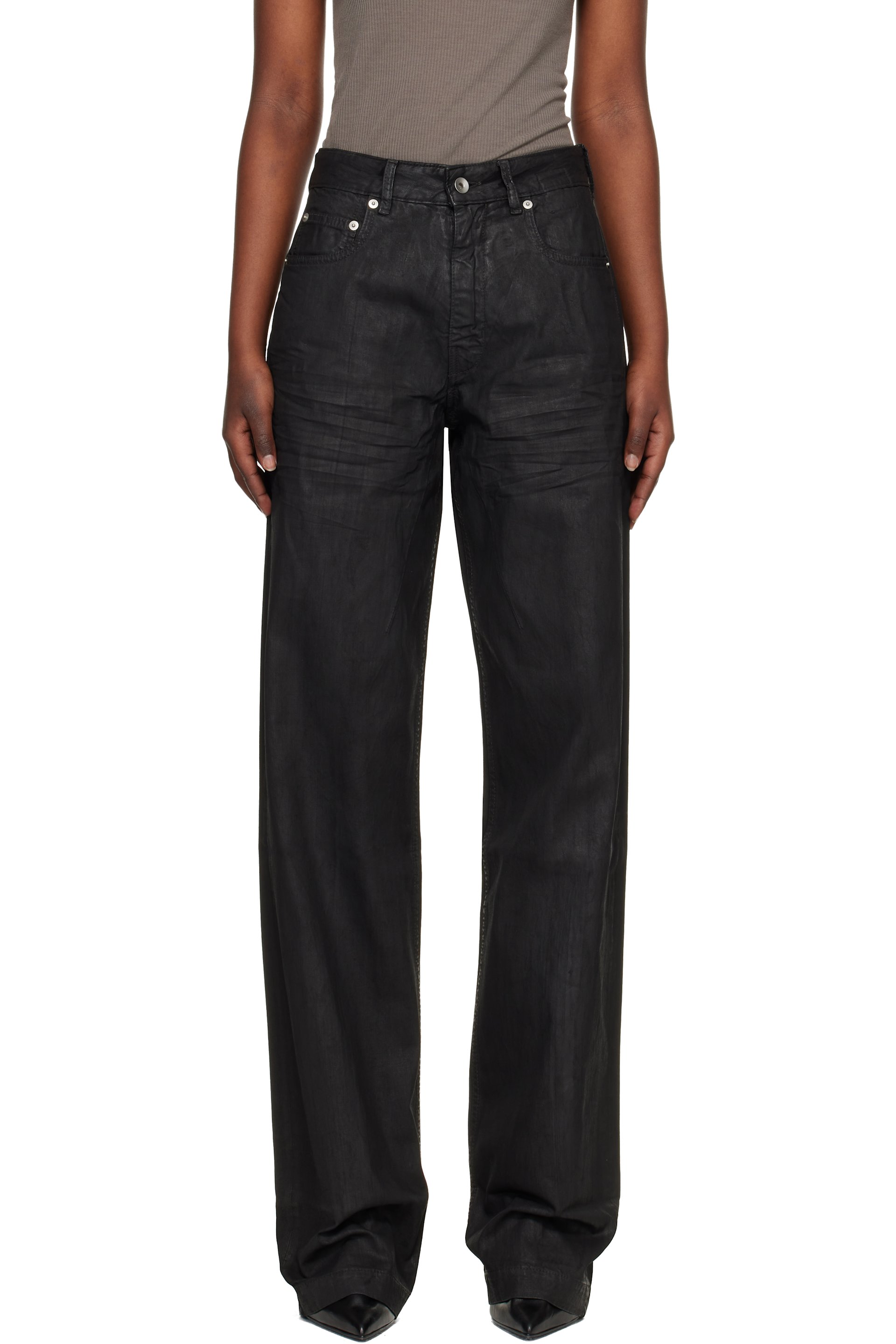 Rick Owens DRKSHDW - Jean Geth noir - Temple
