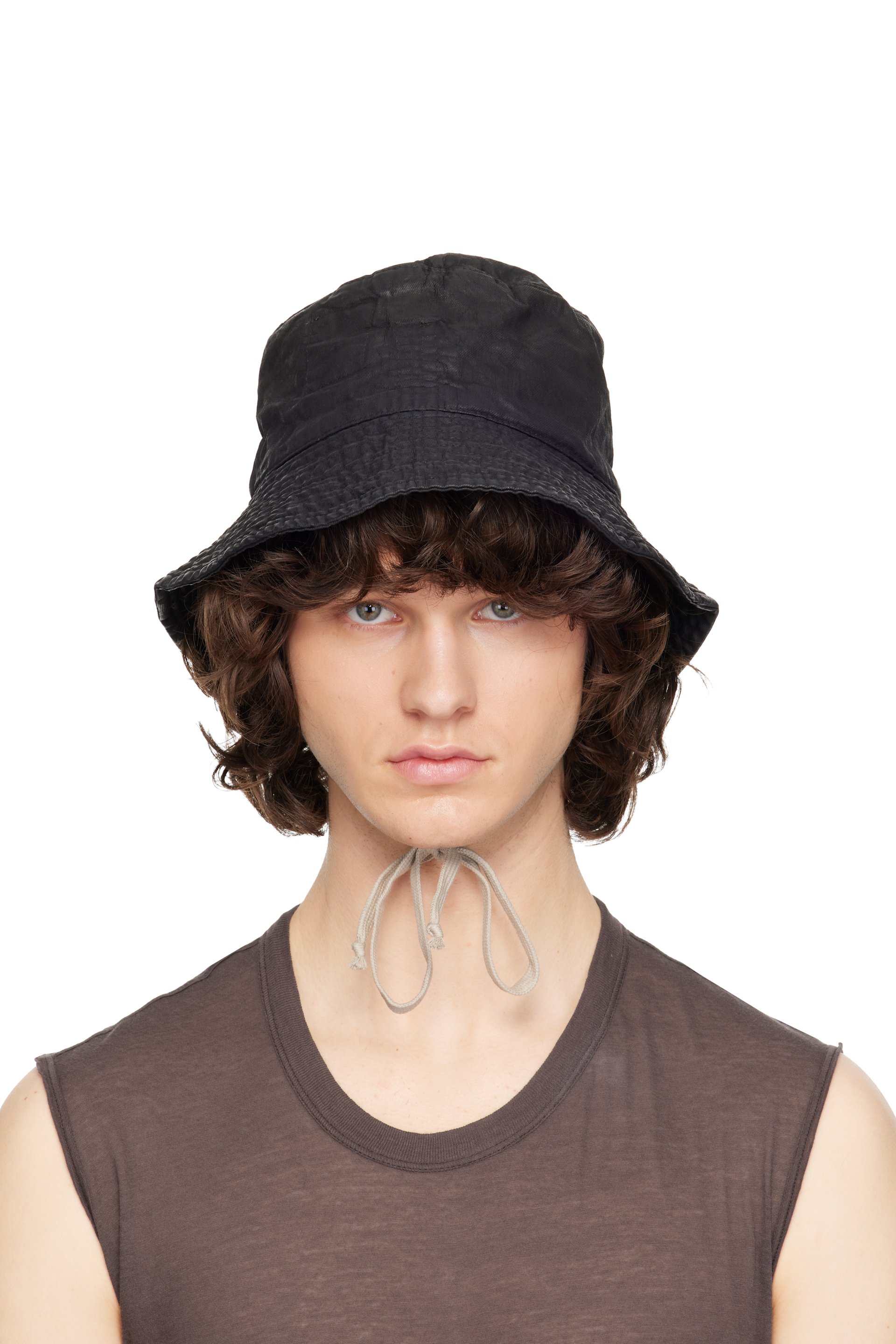 Rick Owens DRKSHDW - Chapeau bob Gilligan noir - Temple