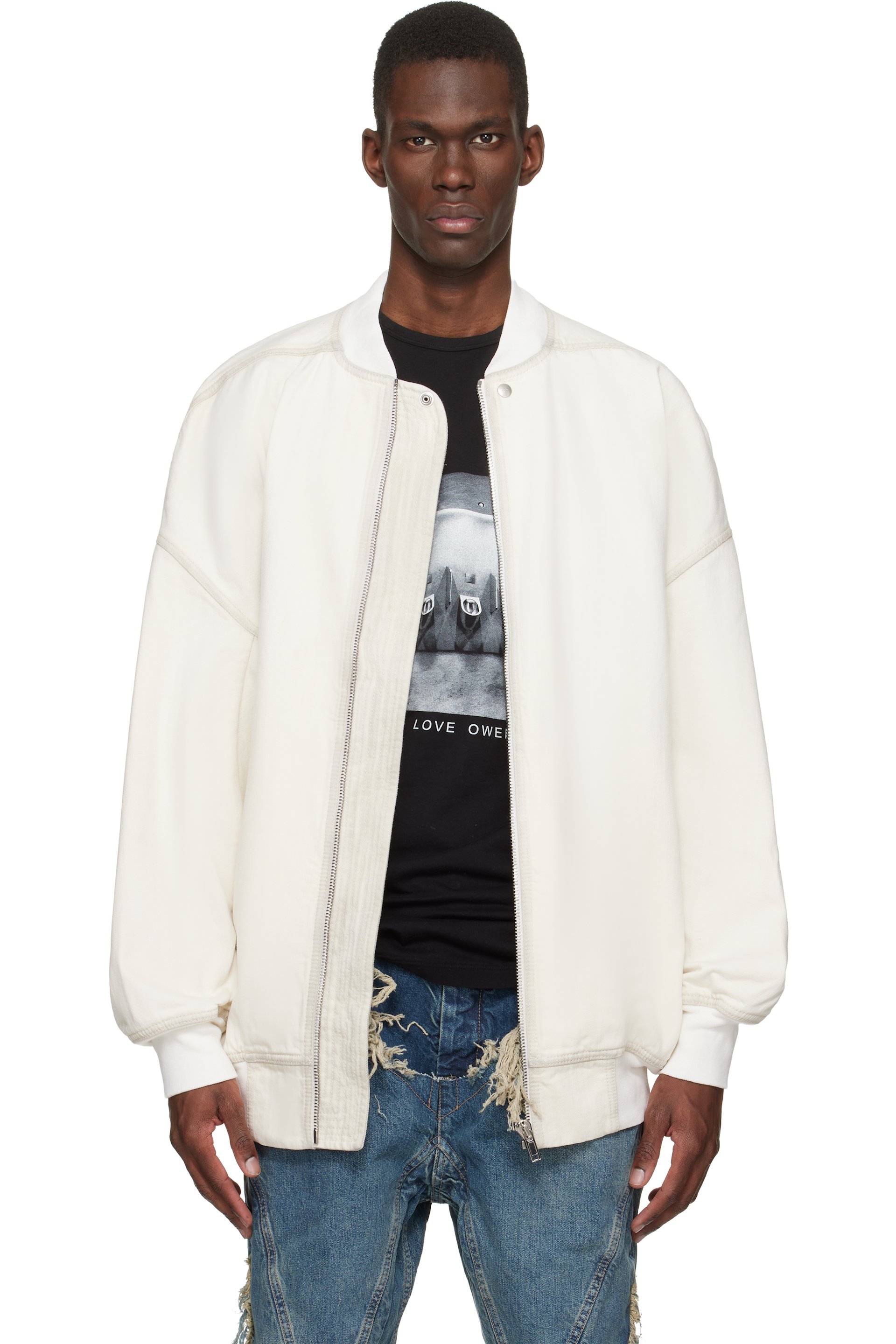 メンズ用 Rick Owens DRKSHDW デニムジャケット | SSENSE 日本